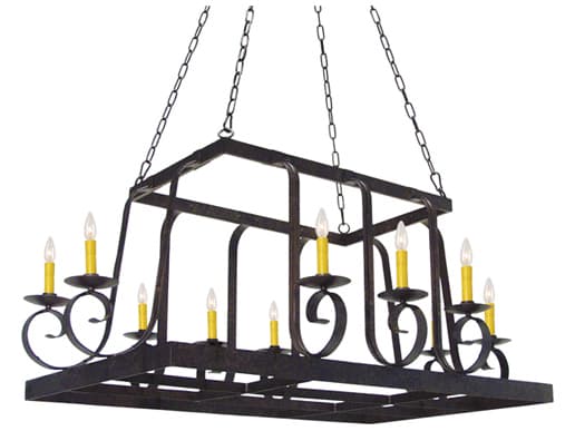 Meyda Maura 10-Light Chestnut Brown Island Pendant