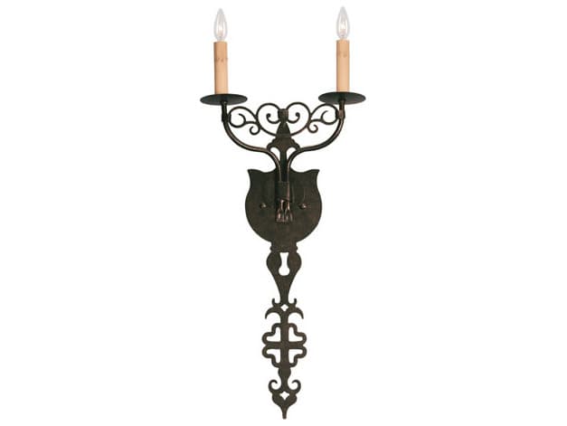 Meyda Merano 2-Light Pompeii Gold Wall Sconce