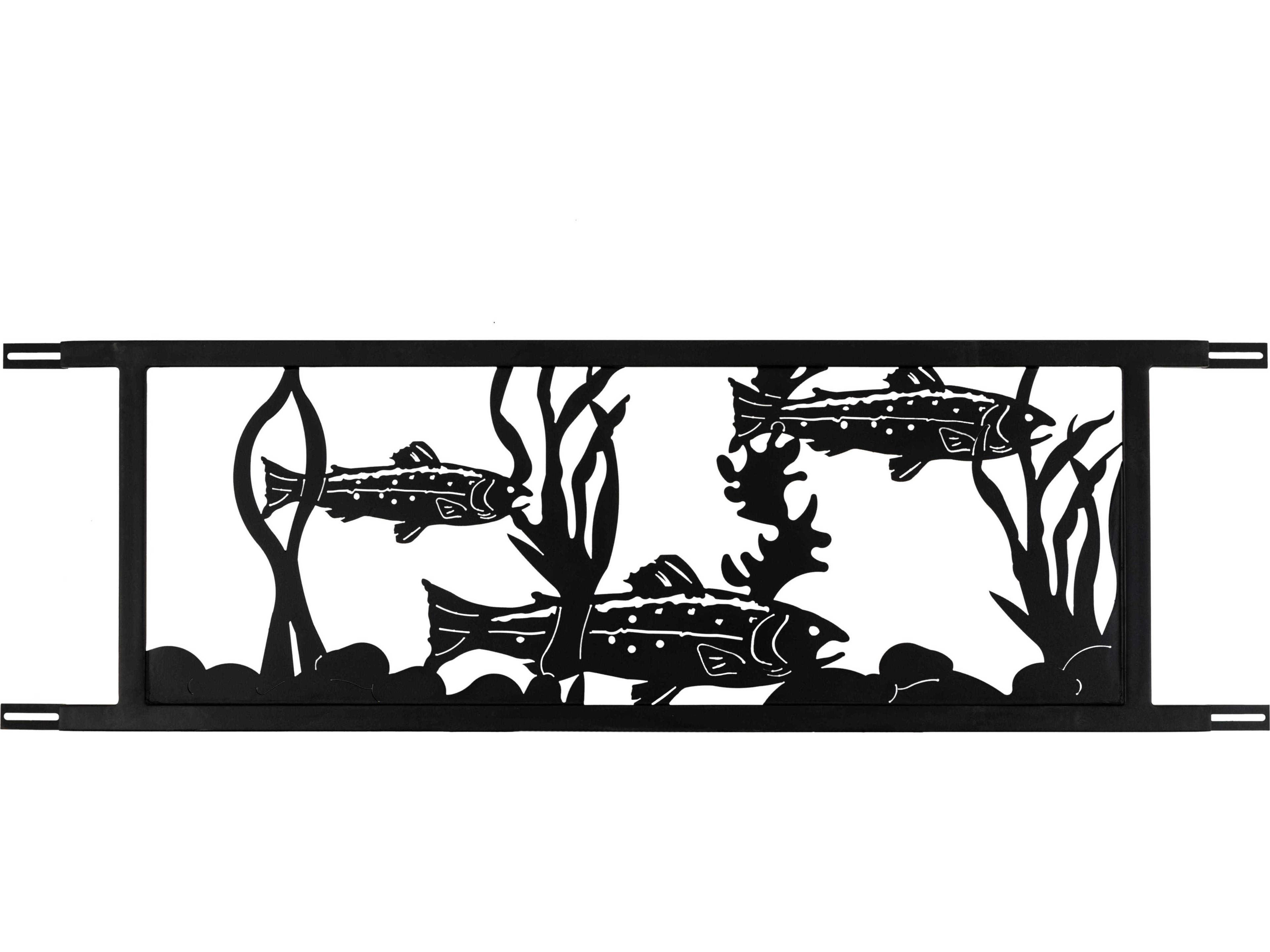 Meyda Neversink Bridge Trout Metal Wall Art