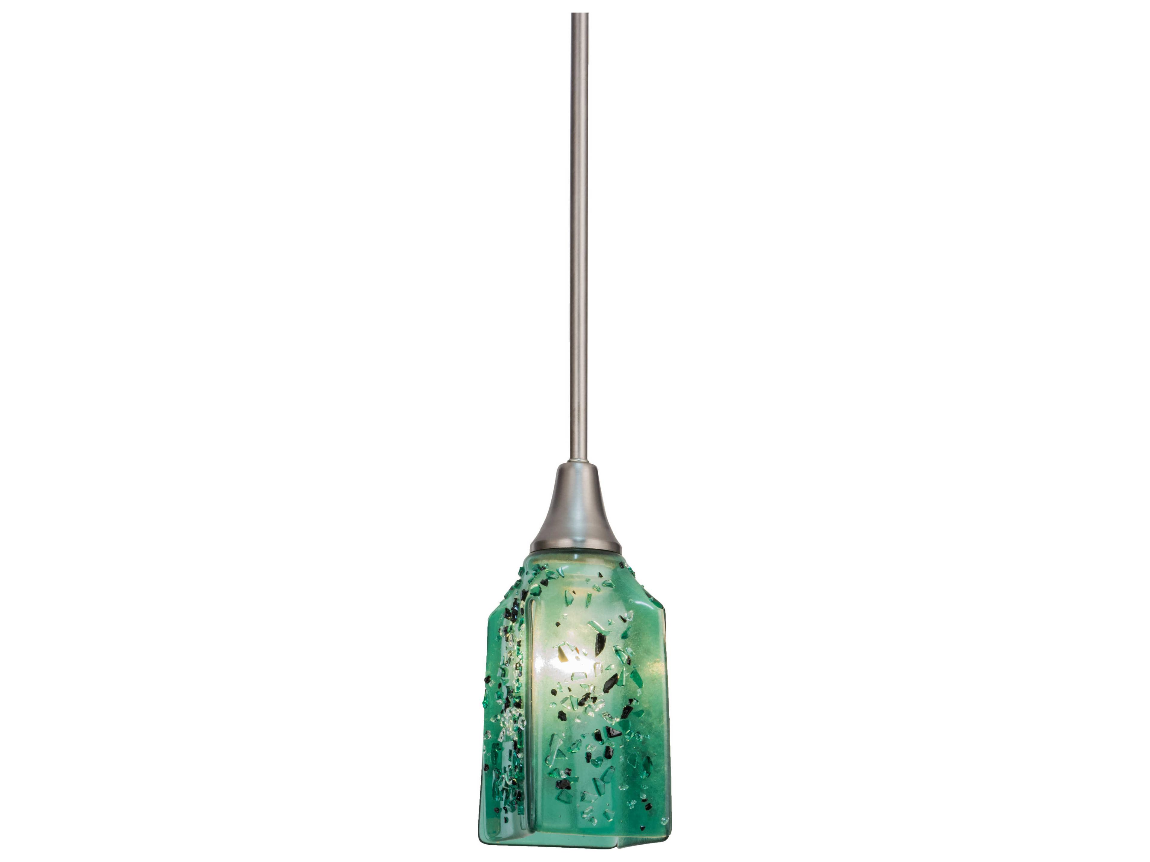 Meyda Metro Fusion Green green clear black Glass Geometric Pendant