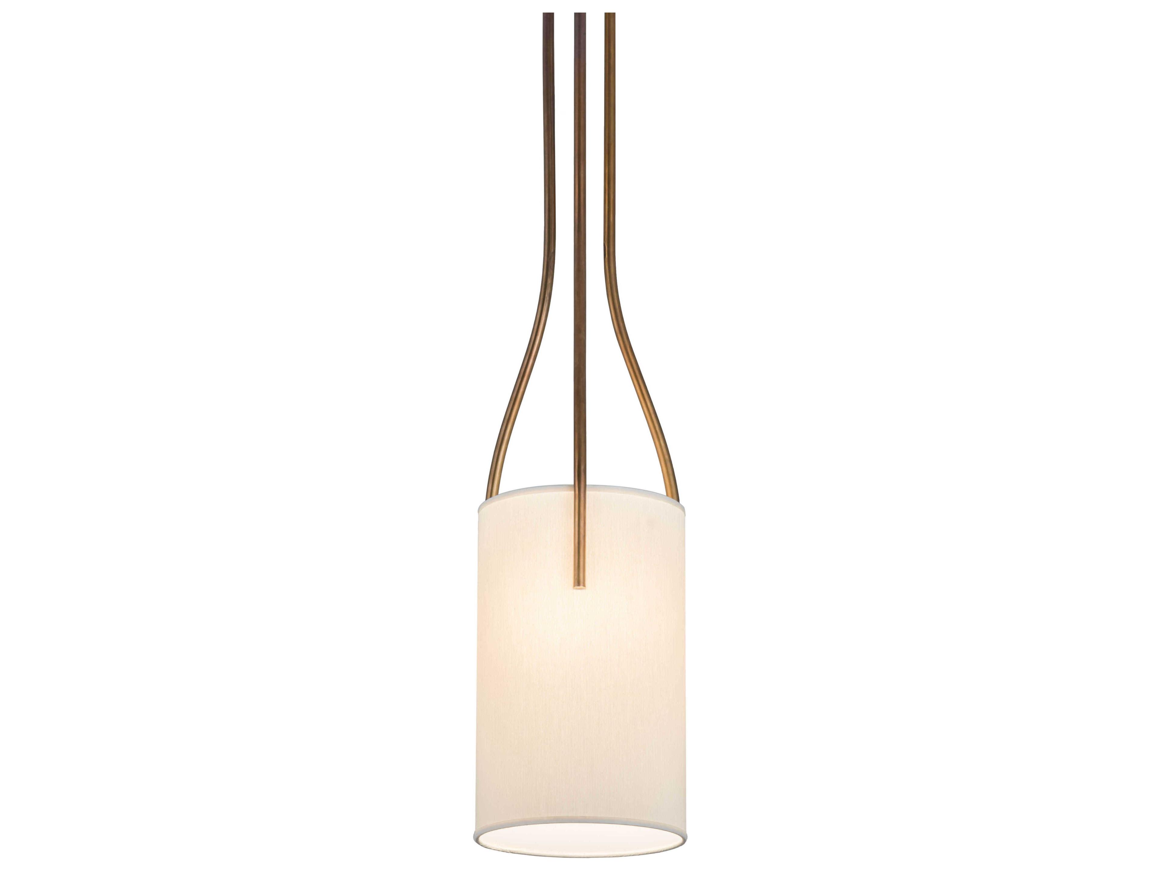 Meyda 1-Light Gold Cylinder Mini Pendant