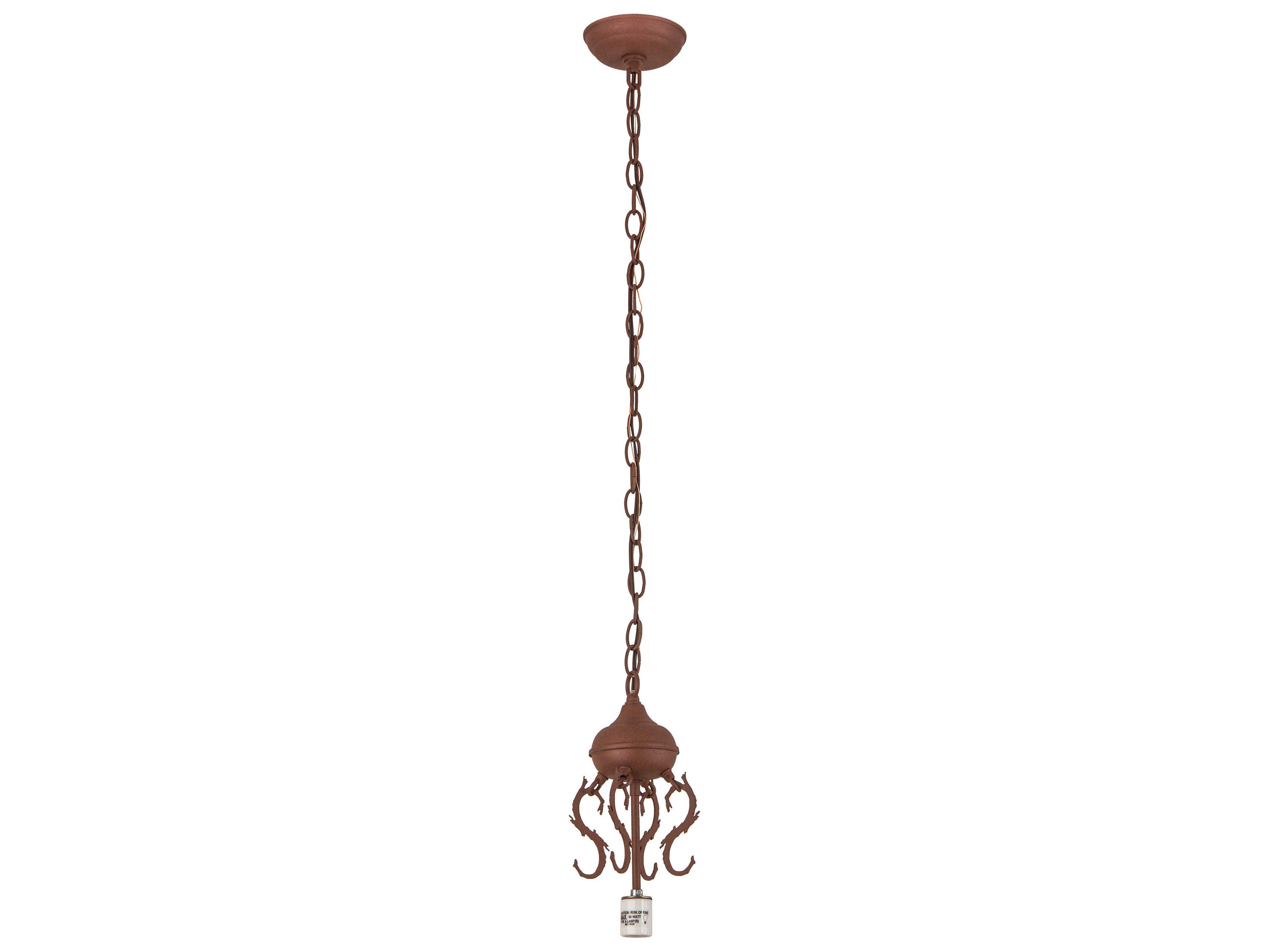 Meyda Oak Leaf & Acorn 1-Light Brown Glass Mini Pendant