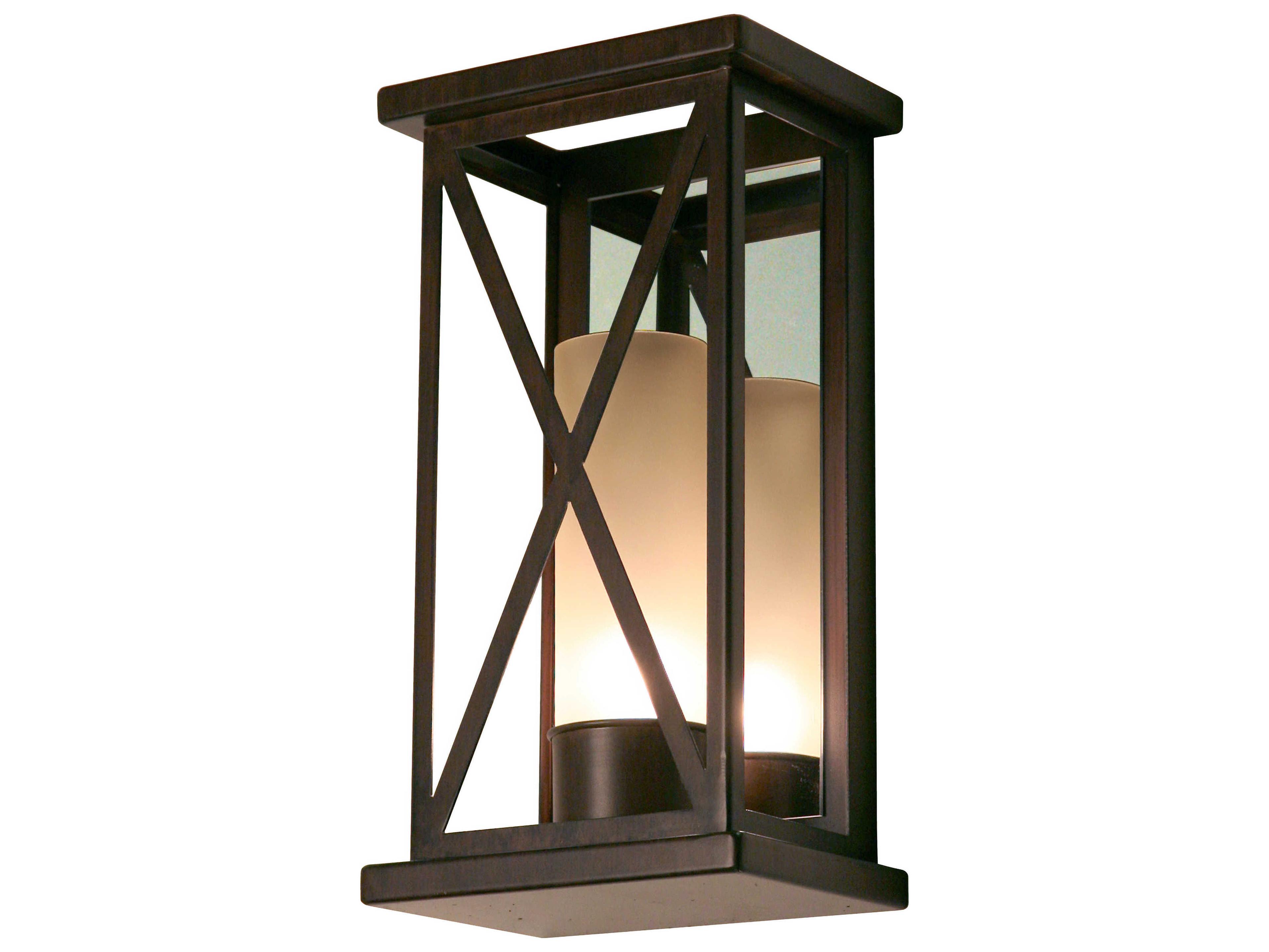 Meyda Mirror Cross 1-Light Brown Wall Sconce