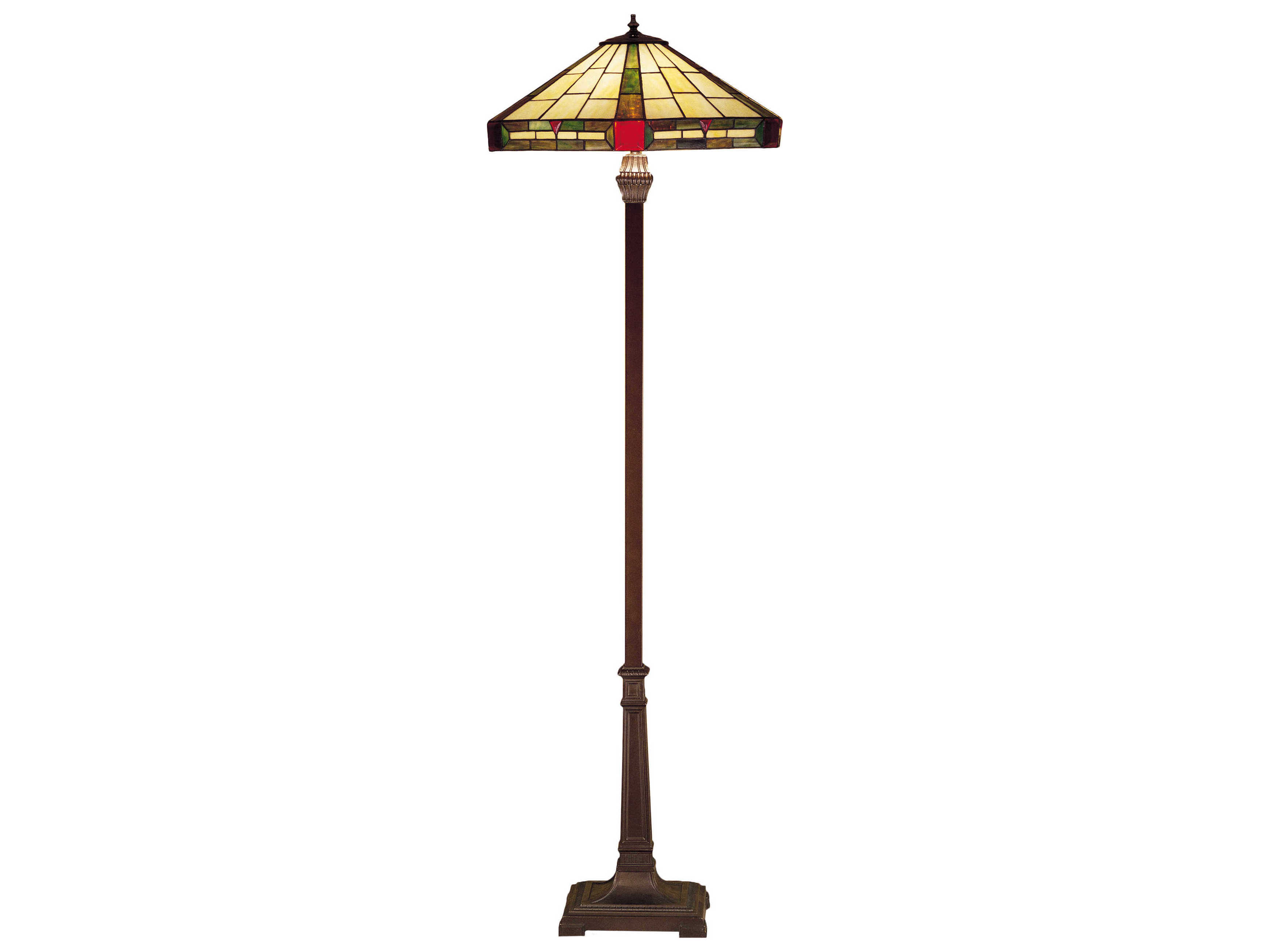 Meyda Wilkenson Bronze Tiffany Floor Lamp
