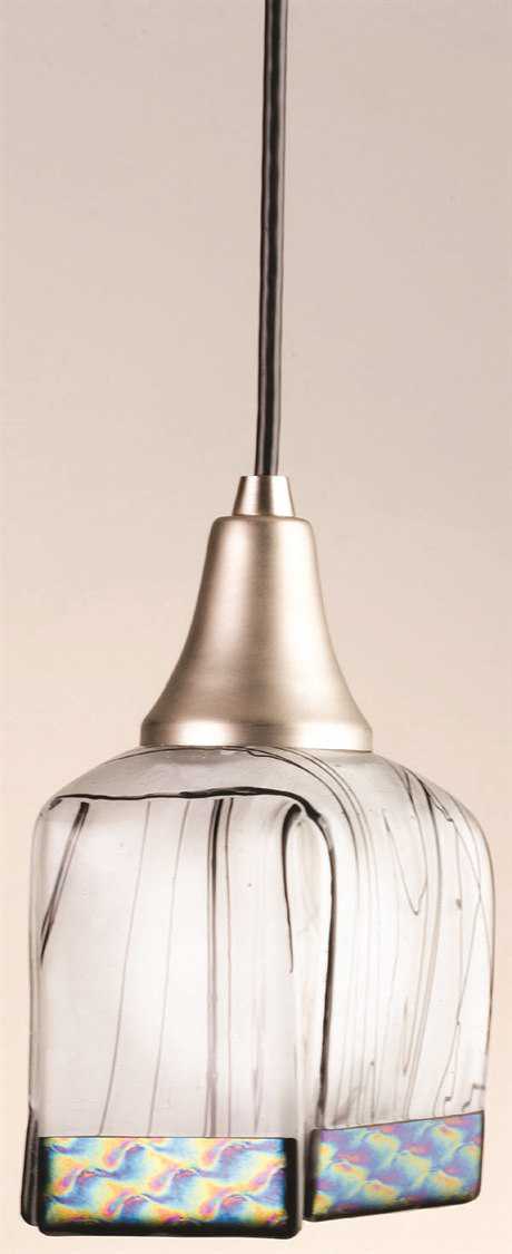 Meyda Metro Fusion 1-Light Nickel Mini Pendant