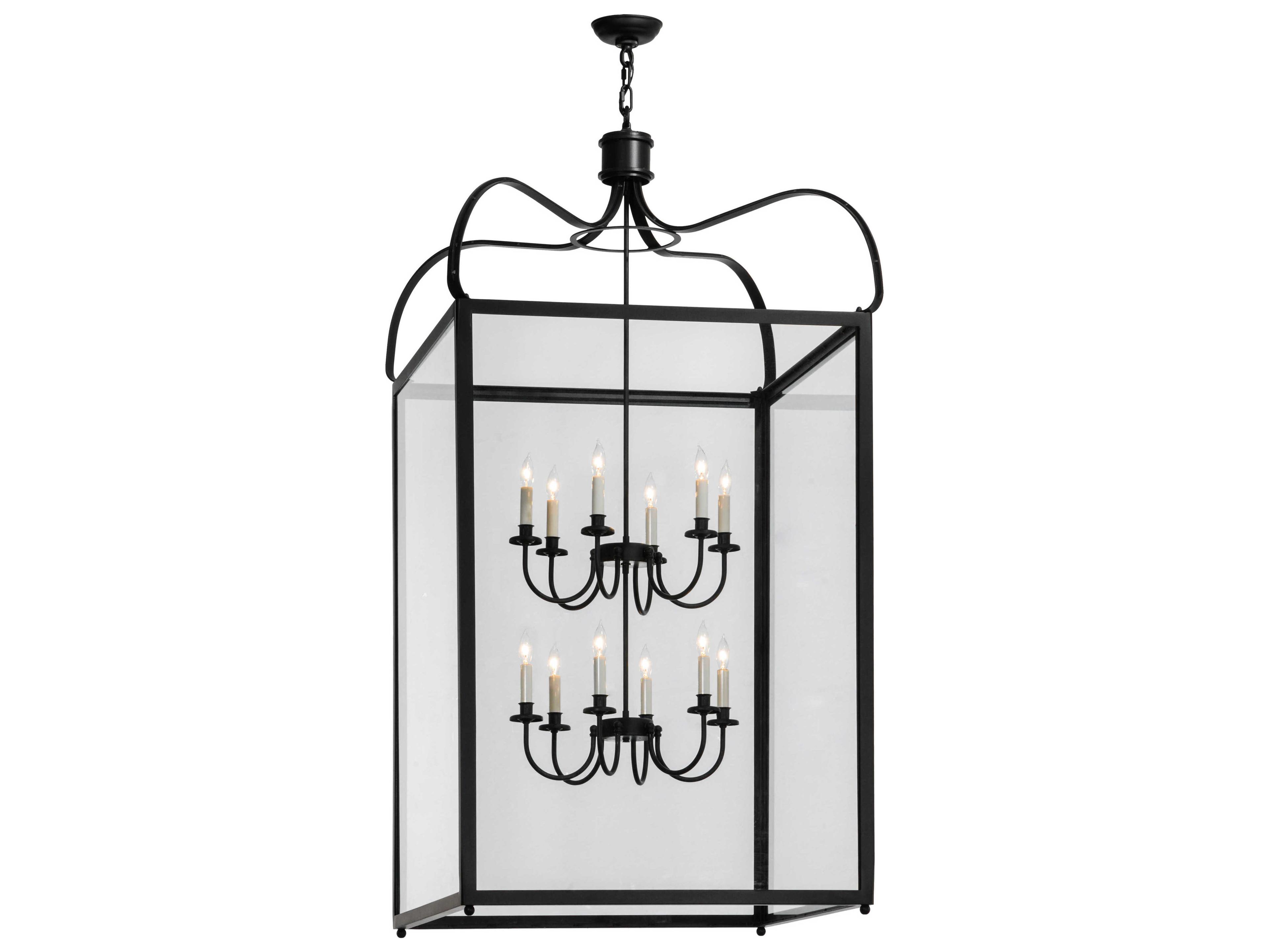 Meyda Mission 12-Light Bronze Geometric Pendant