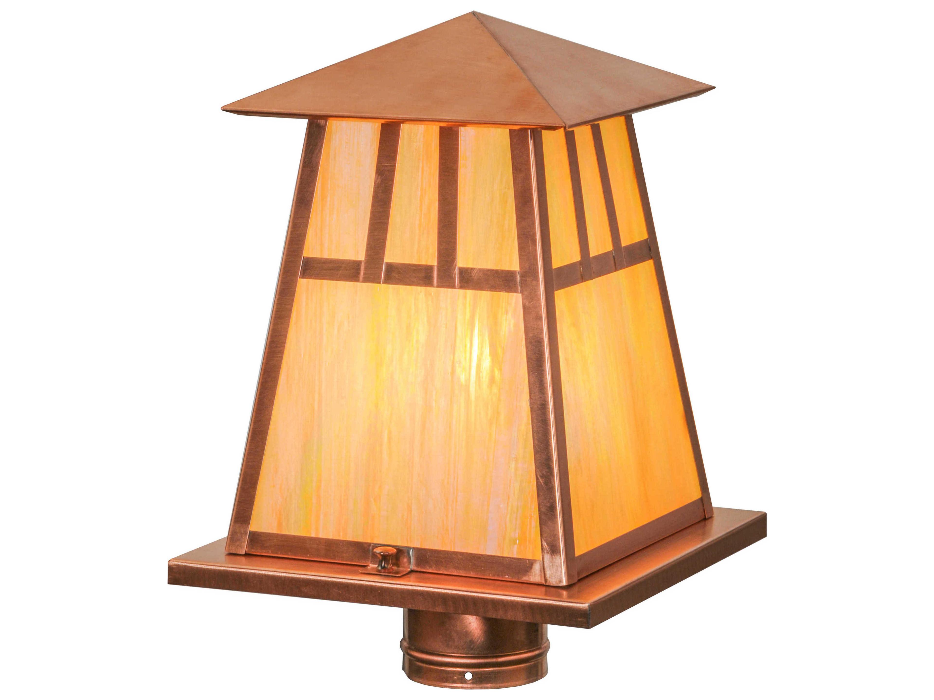 Meyda Seneca Double Bar Mission Outdoor Post Mount Light