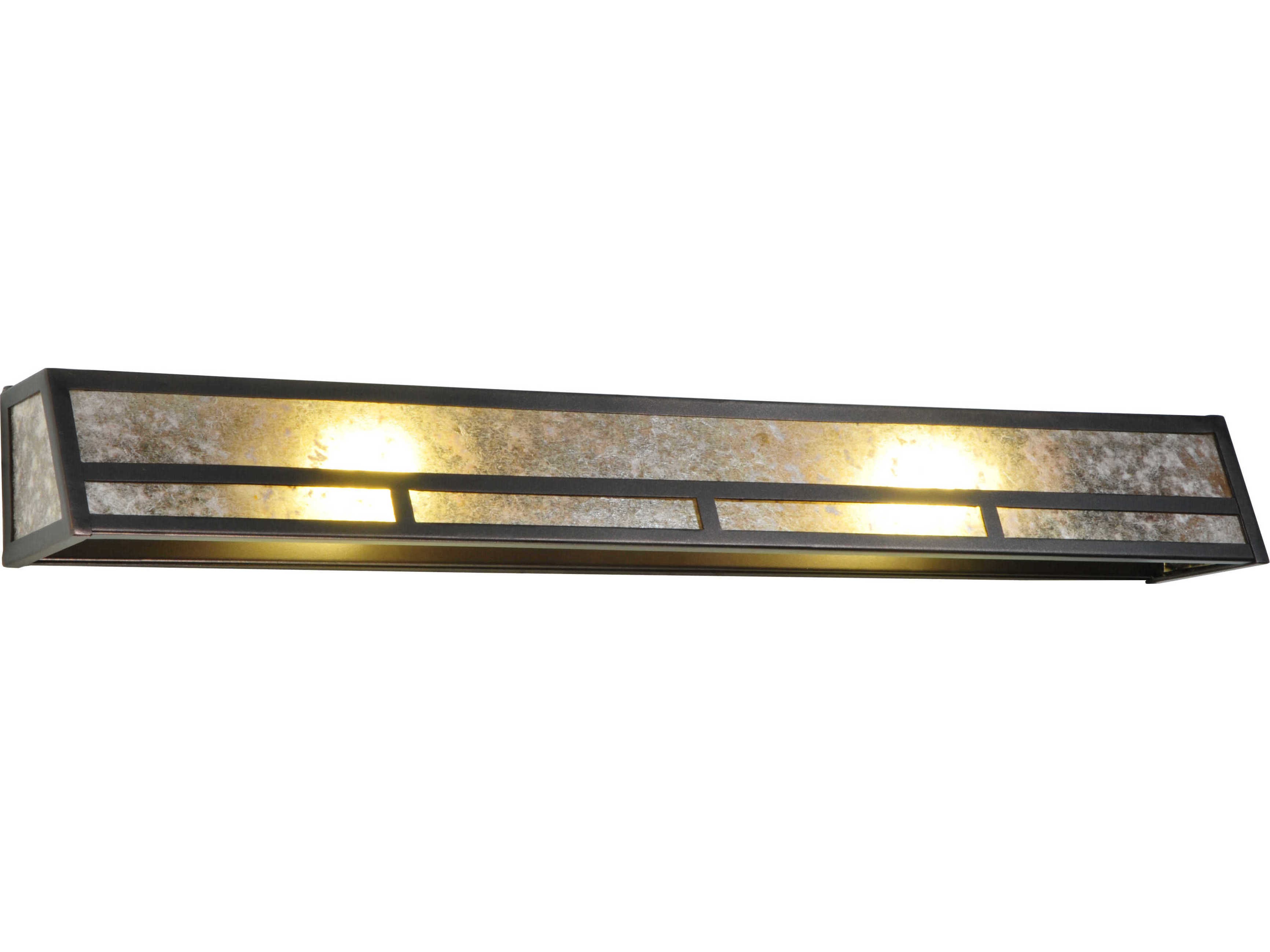 Meyda Mission 2-Light Bronze Vanity Light