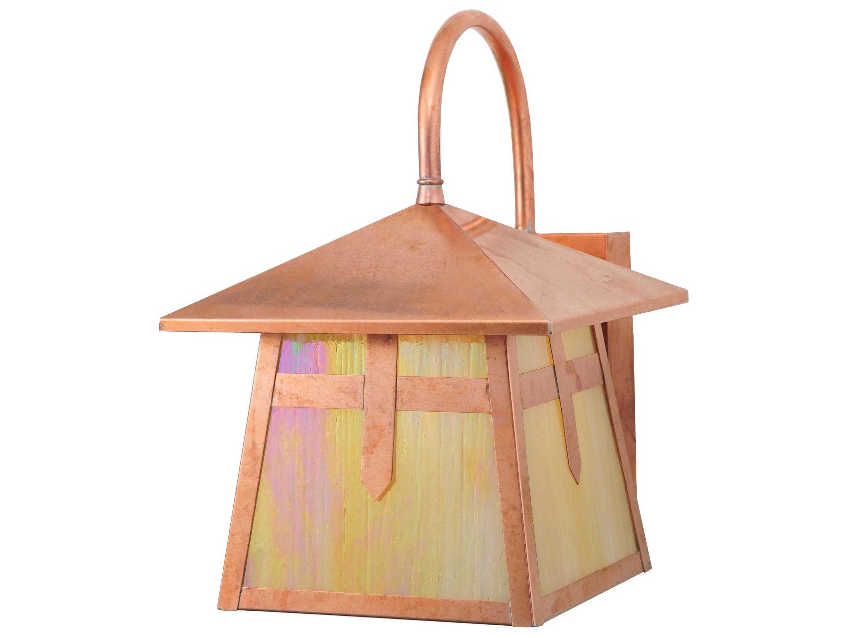 Meyda Stillwater Cross Mission Curved Arm Outdoor Wall Light