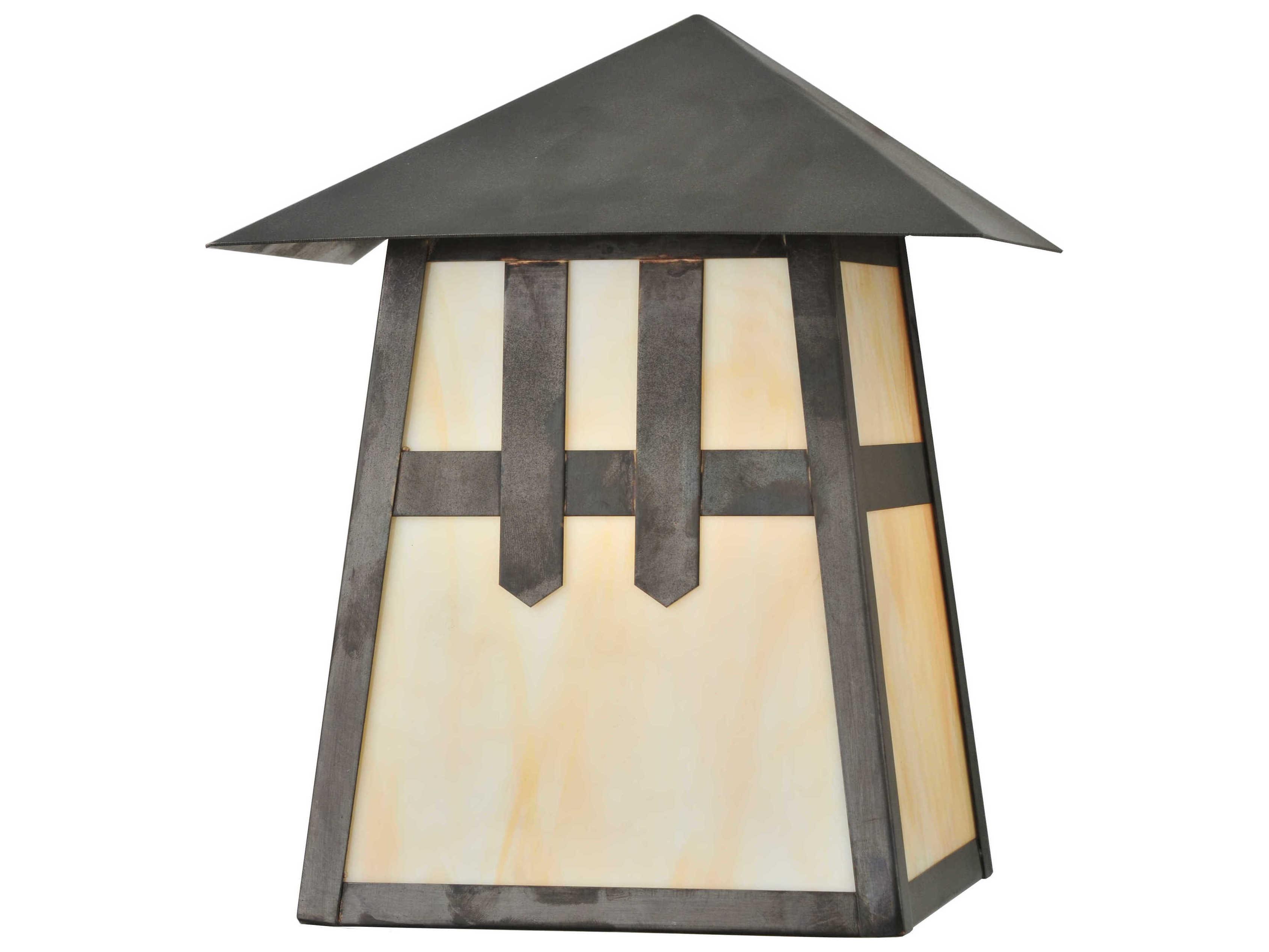 Meyda Stillwater Double Cross Mission Outdoor Wall Light