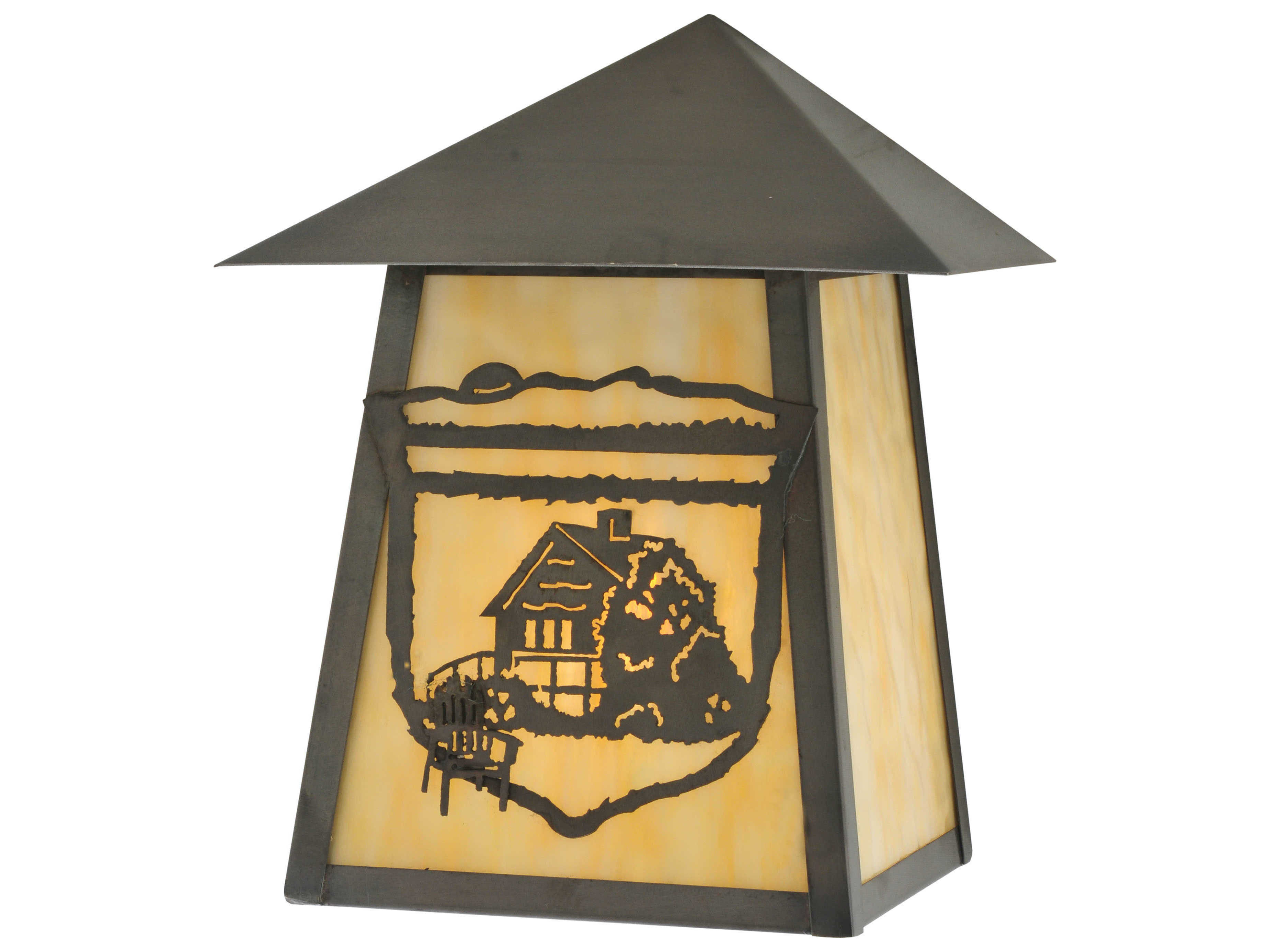 Meyda Lake Clear Lodge Cabin Outdoor Wall Light