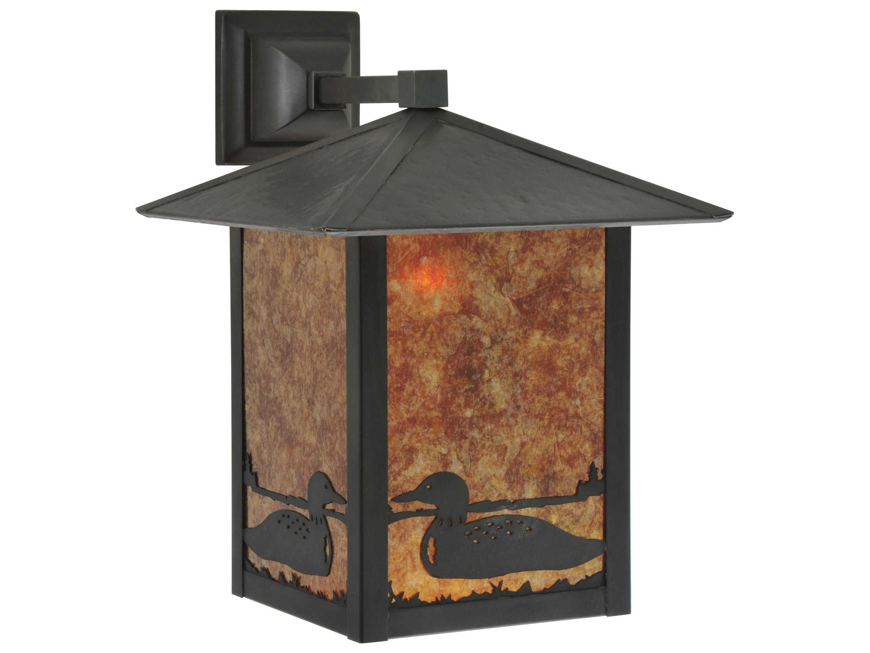 Meyda Seneca Loon Solid Mount Outdoor Wall Light