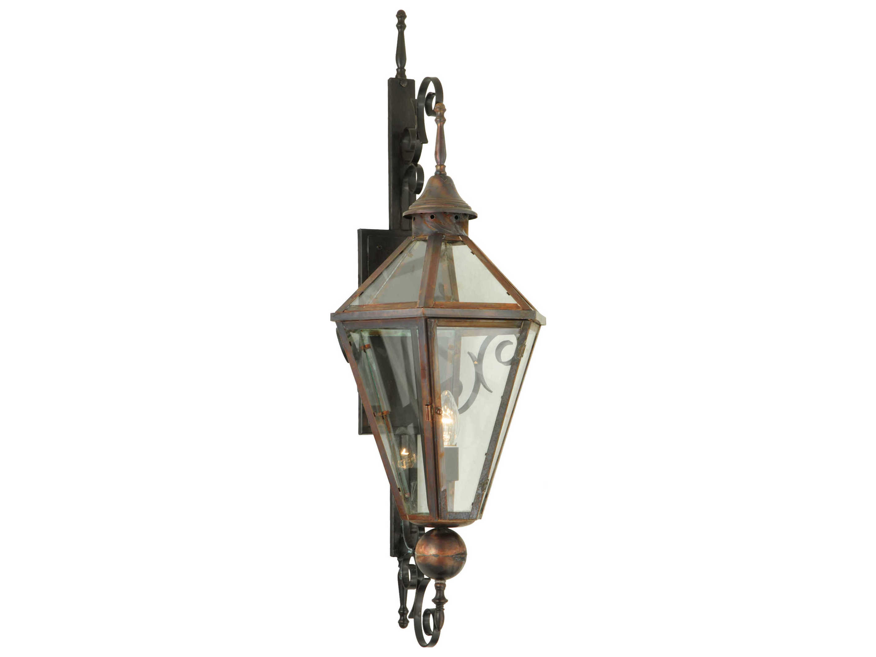 Meyda Millesime Clear Lantern Outdoor Wall Light