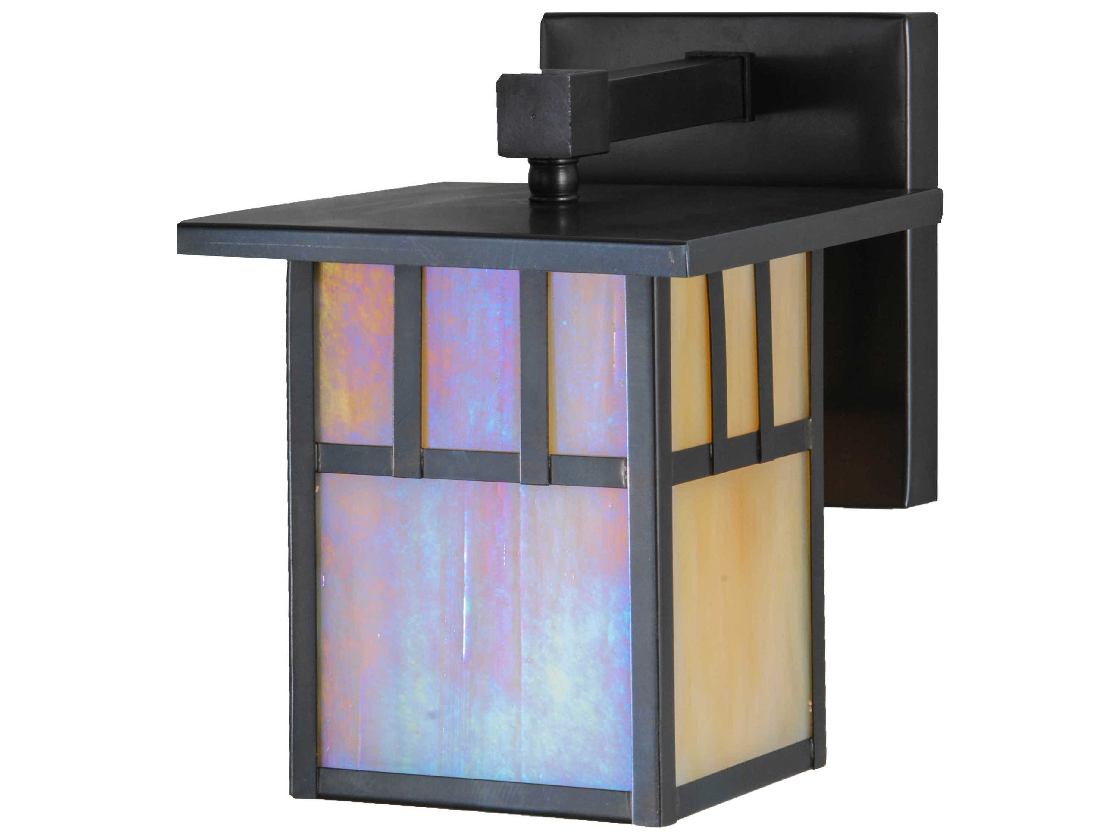 Meyda Hyde Park Double Bar Mission Solid Mount Outdoor Wall Light