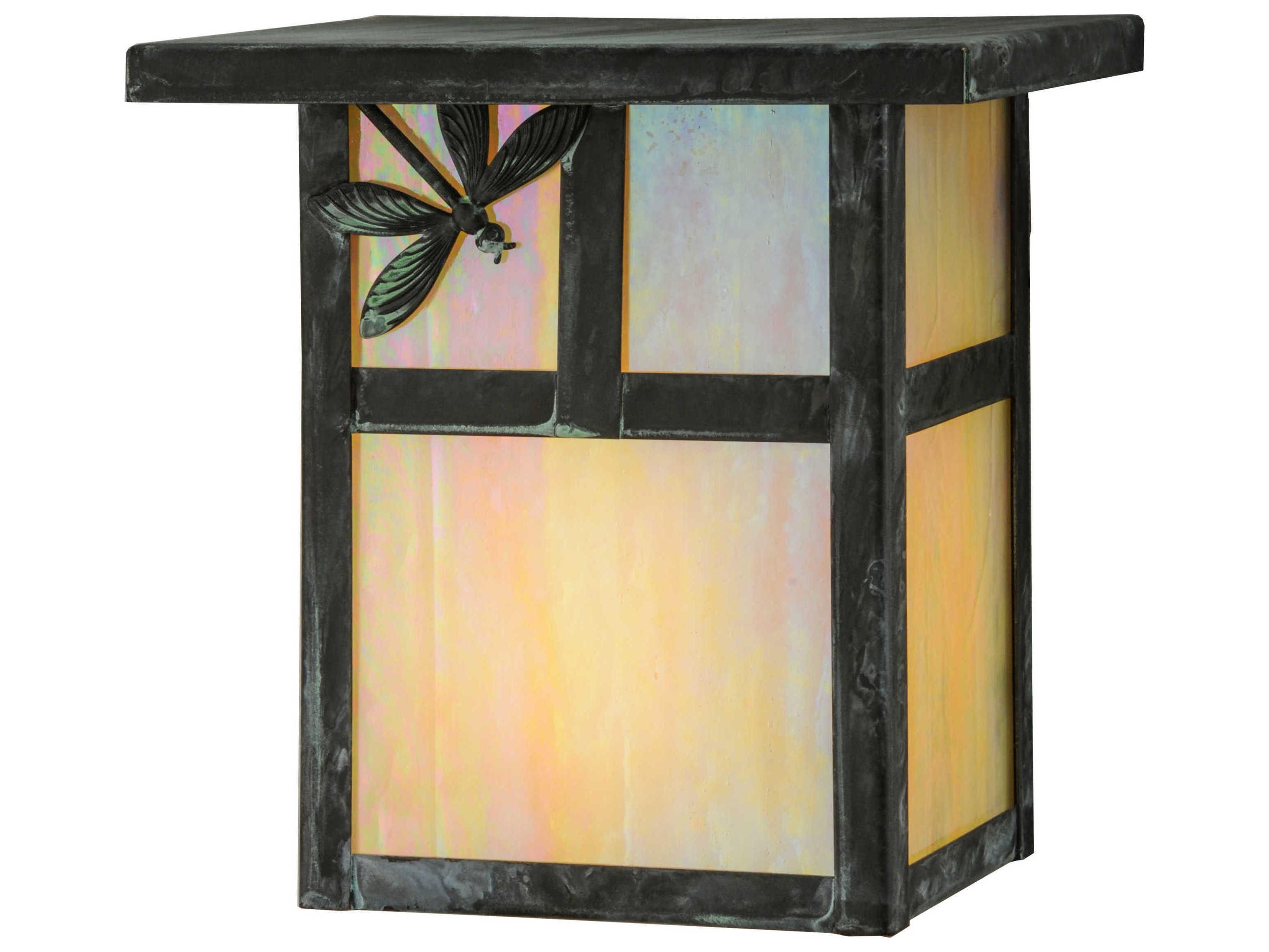 Meyda Hyde Park T Mission Dragonfly Outdoor Wall Light