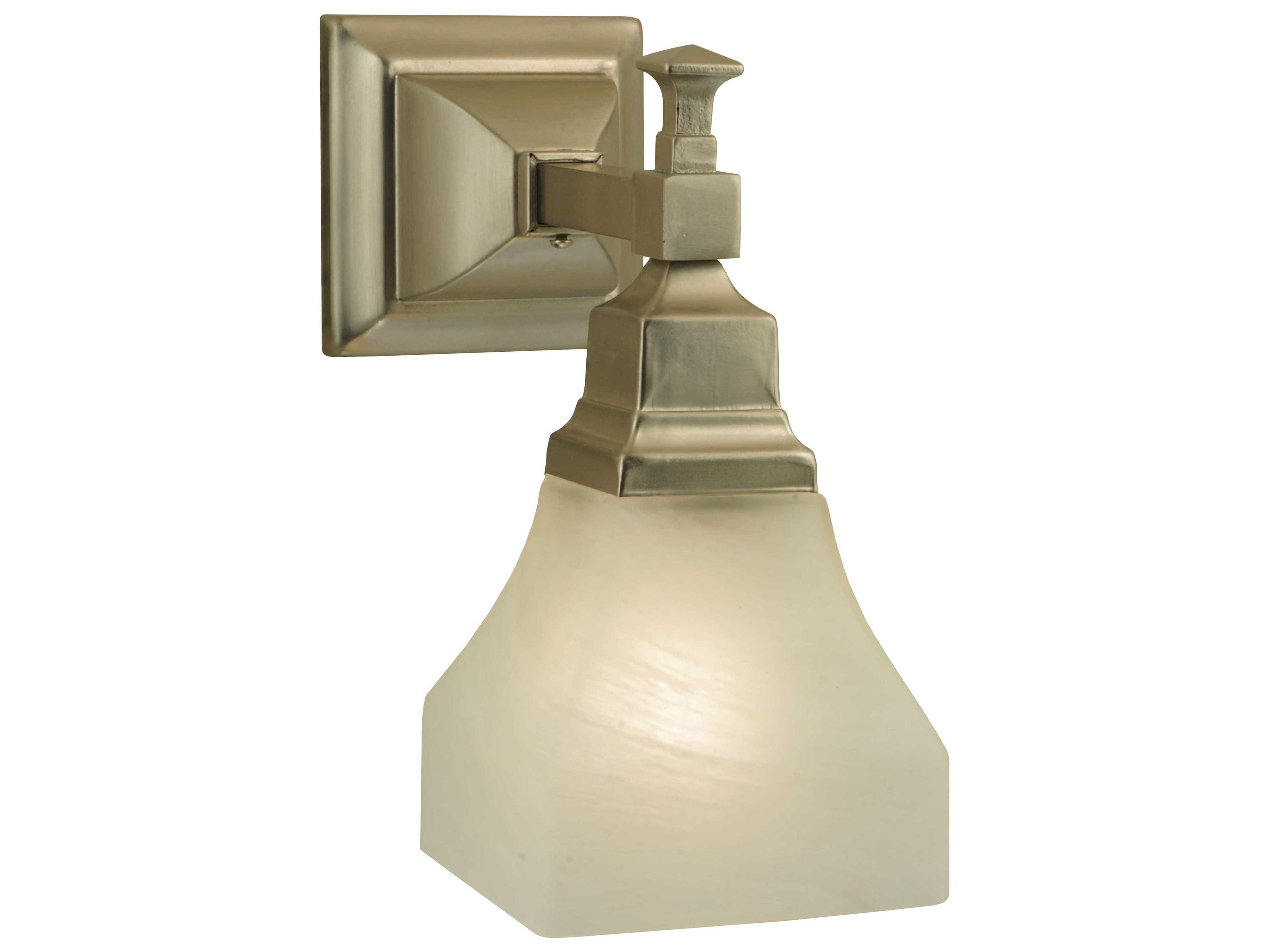 Meyda Mission 1-Light Gray Glass Wall Sconce