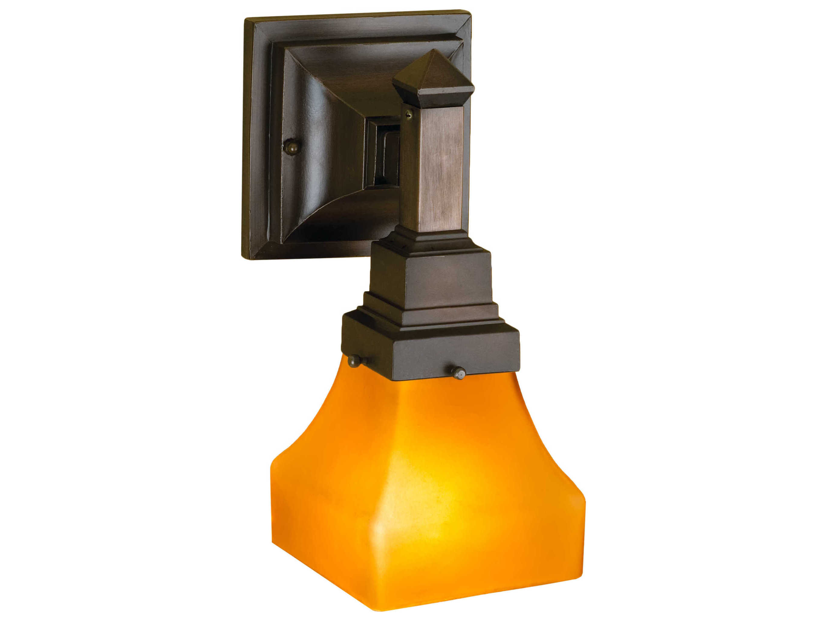 Meyda Mission 1-Light Bronze Wall Sconce