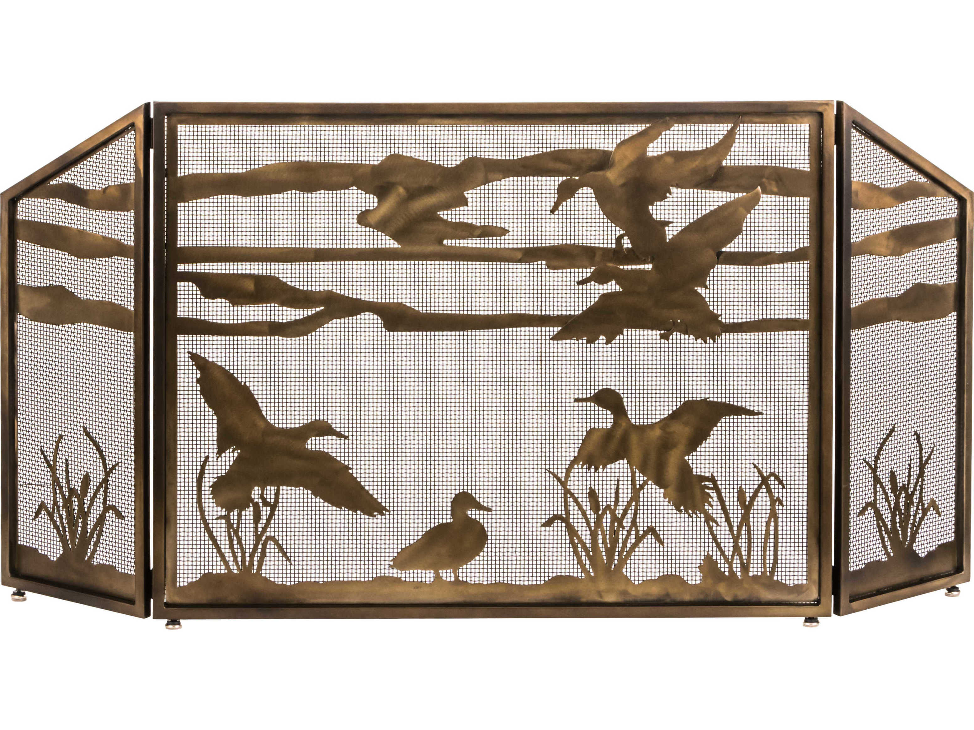 Meyda Ducks in Flight Fireplace Screen