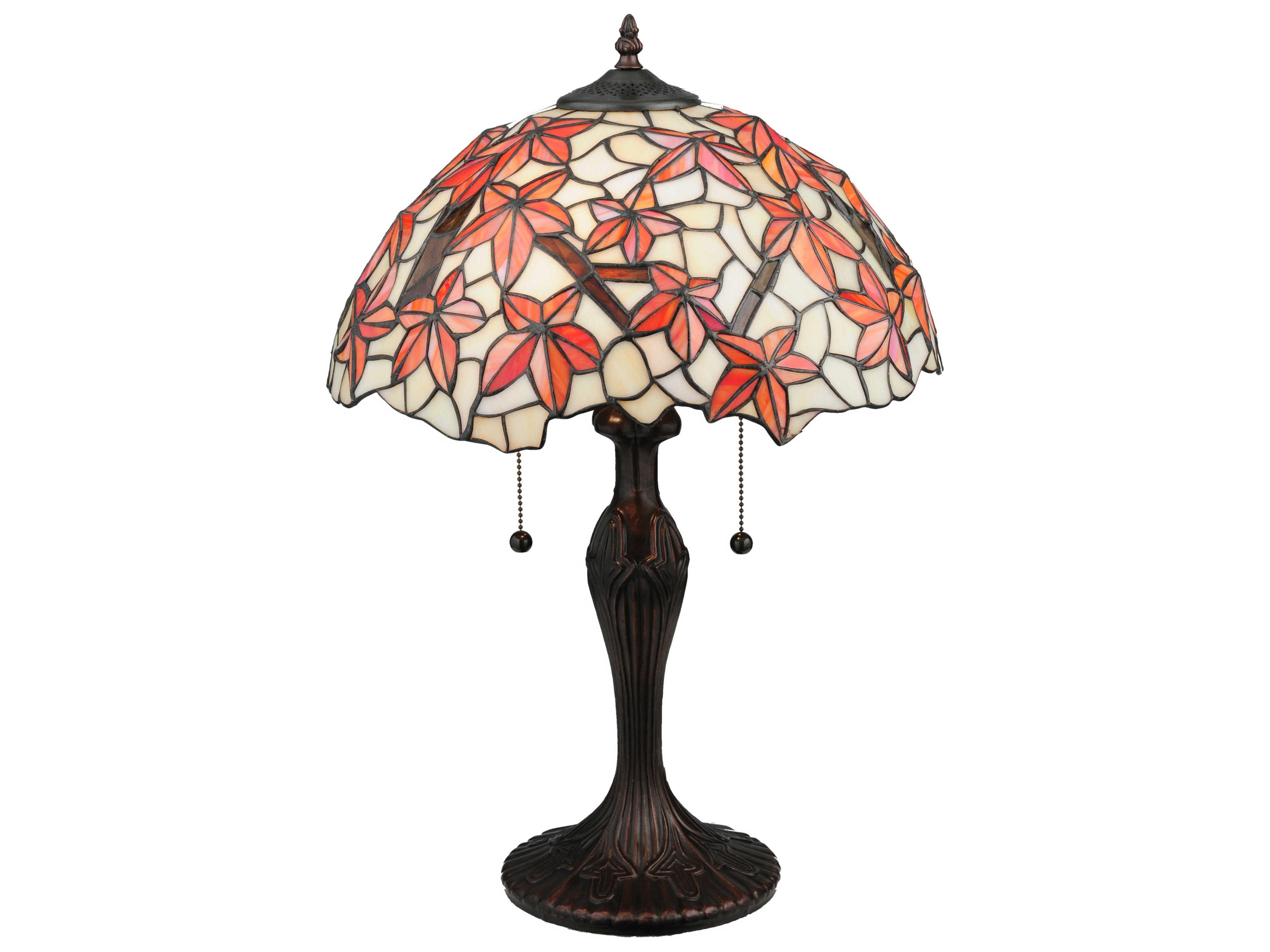 Meyda Starfish Bronze Glass Tiffany Table Lamp