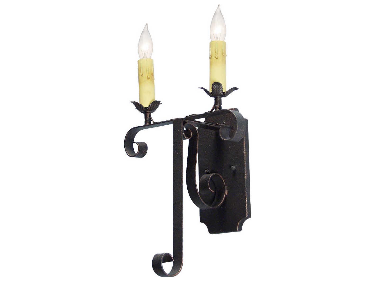 Meyda Nerea 2-Light Gray Wall Sconce