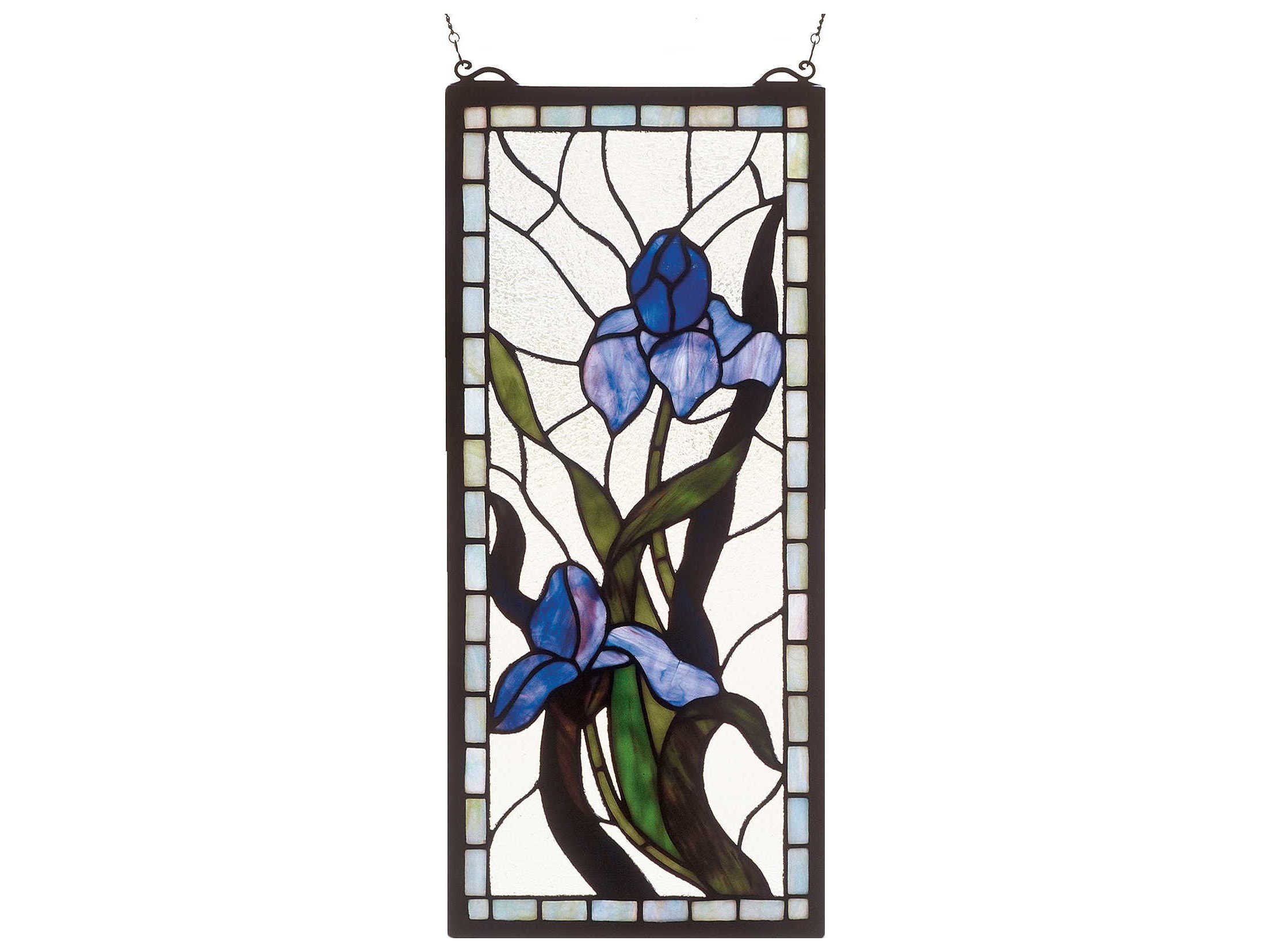 Meyda Iris Stained Glass Window