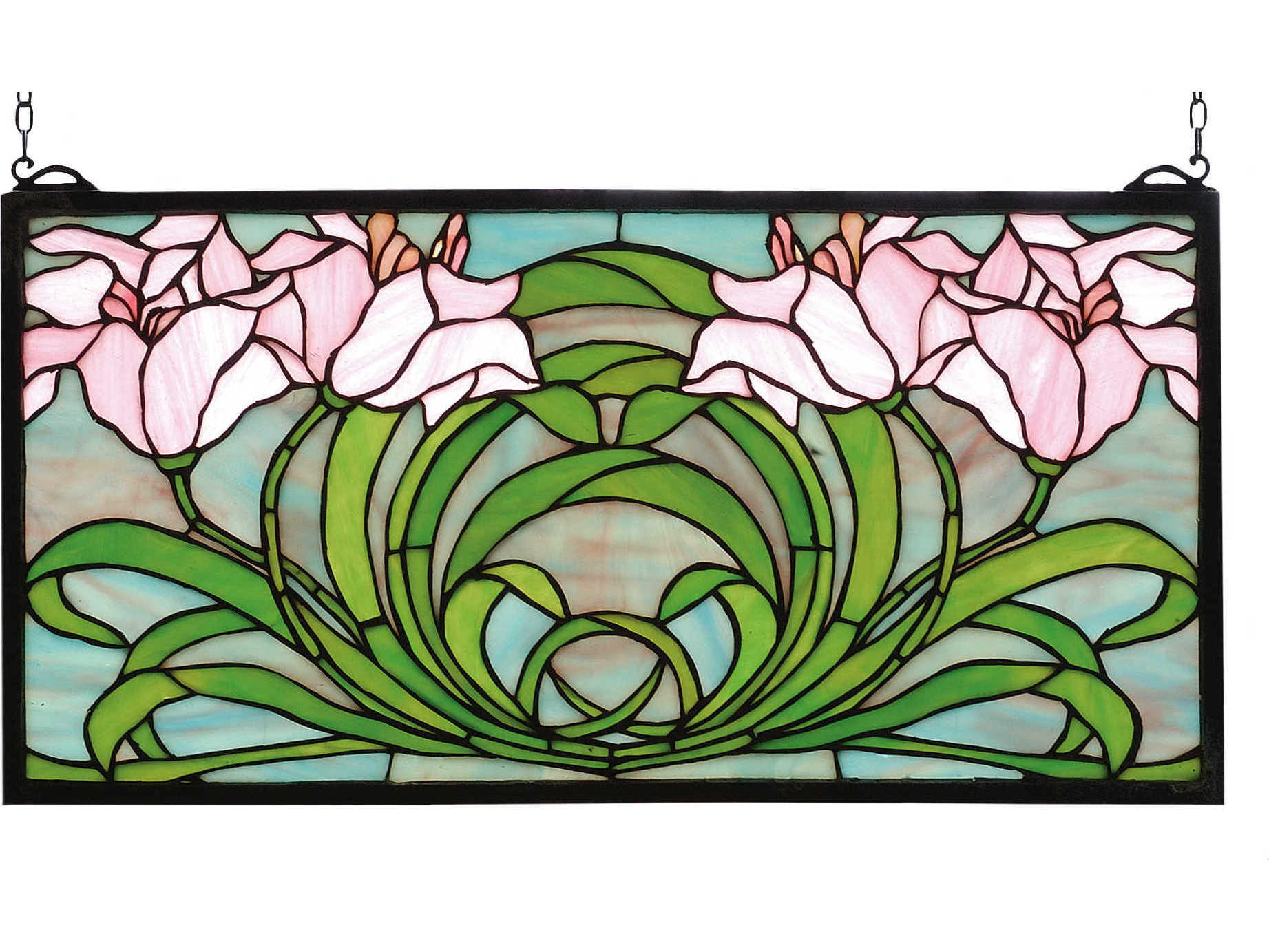 Meyda Calla Lily Stained Glass Window