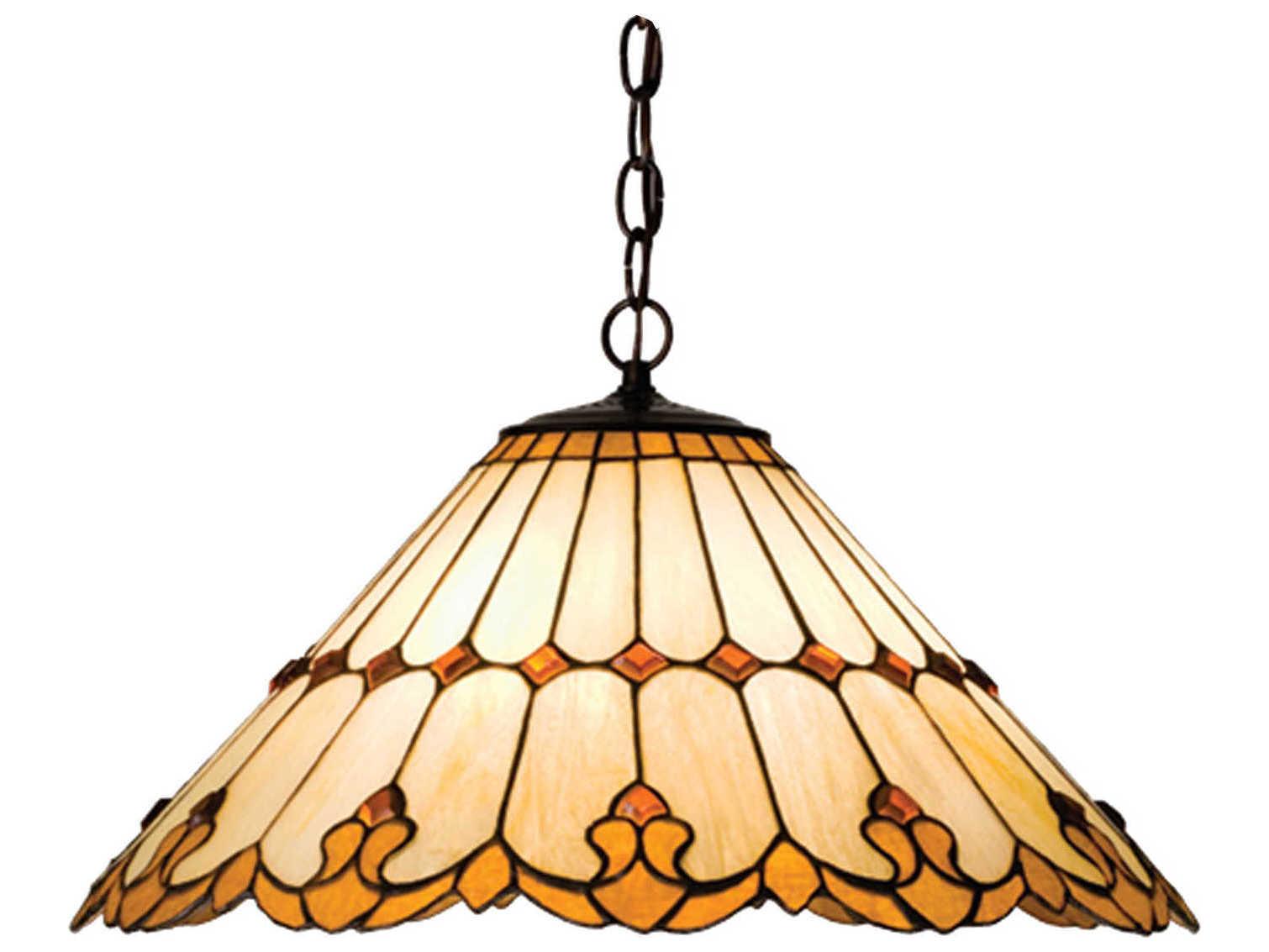 Meyda Nouveau Cone 3-Light Bronze Traditional Pendant