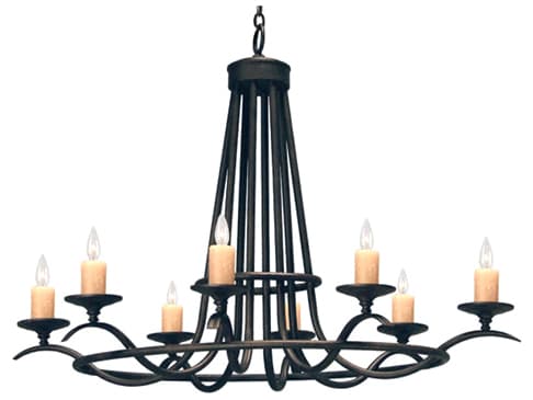 Meyda Octavia 8-Light Cajun Spice Brown Candelabra Chandelier