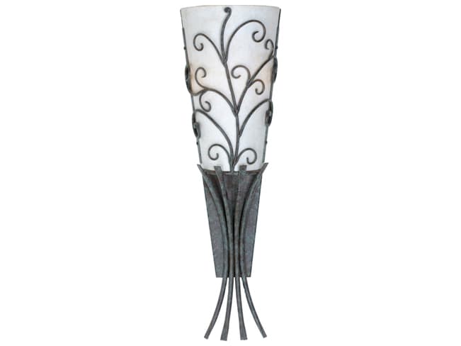 Meyda Panthea 2-Light White Gray Wall Sconce