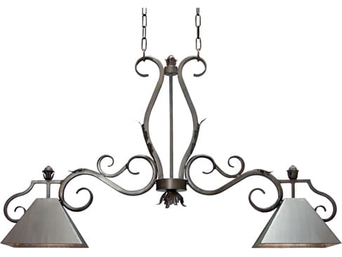 Meyda Pedra 2-Light French Bronze Island Pendant