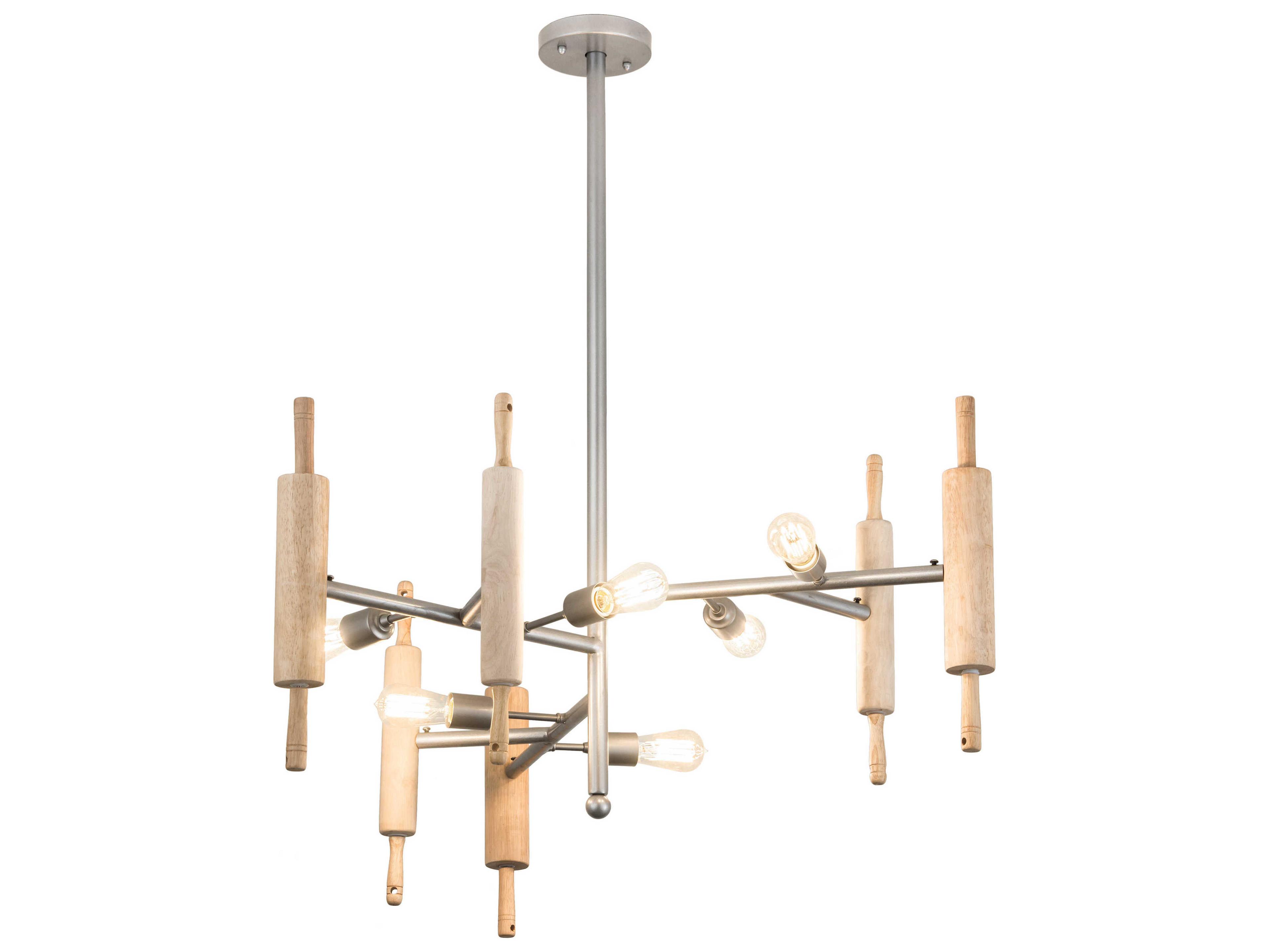 Meyda Alva 6-Light Brown Glass Pendant