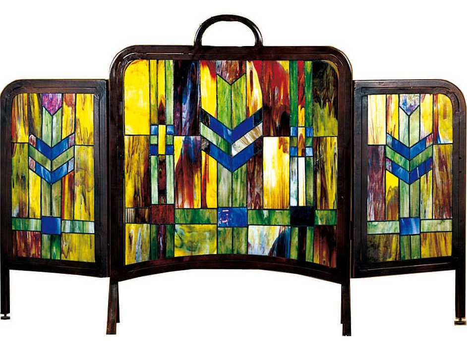 Meyda Prairie Wheat Folding Fireplace Screen