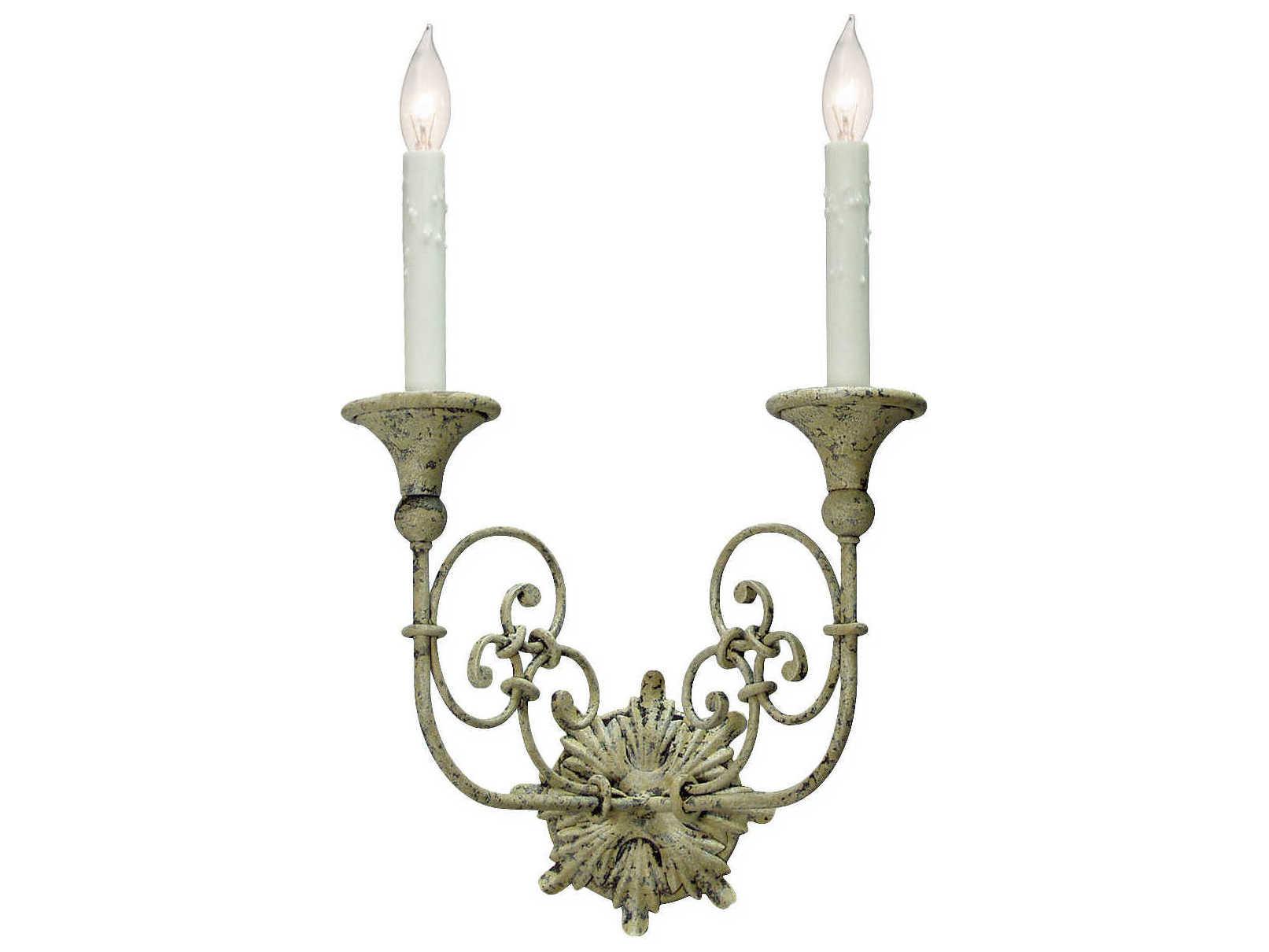 Meyda Rachelle 2-Light Gray Wall Sconce