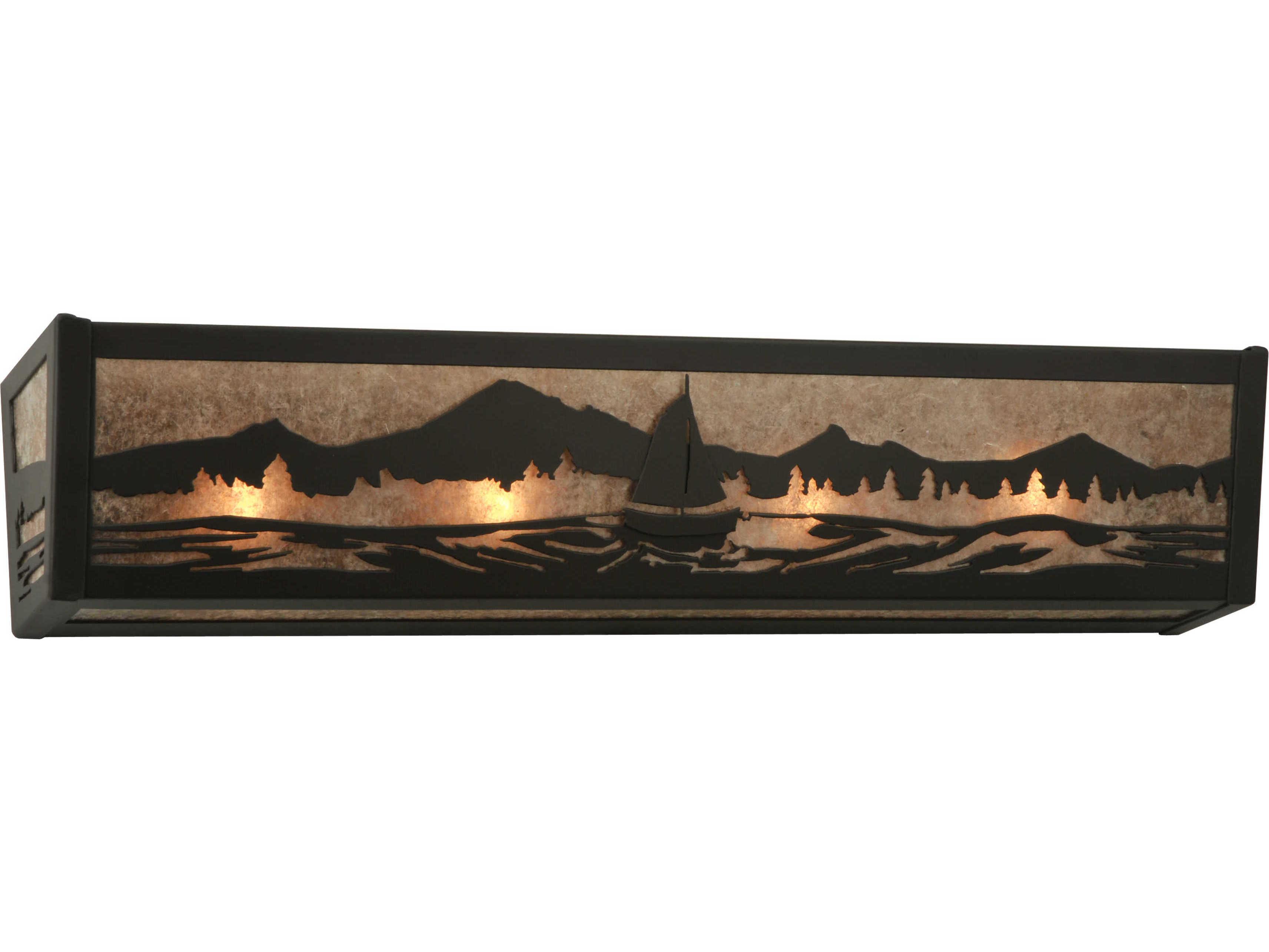 Meyda Recreation 4-Light Bronze Vanity Light