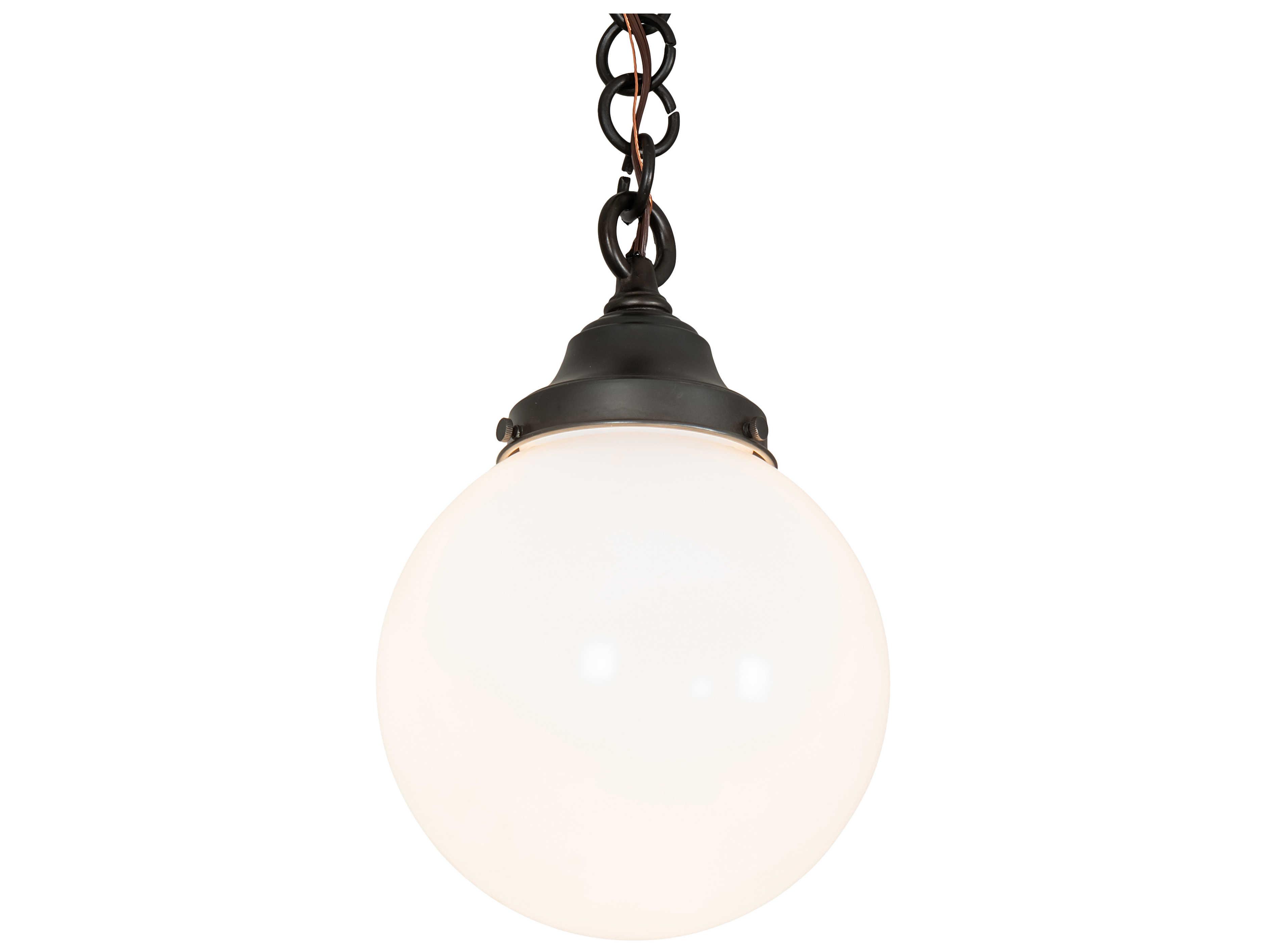 Meyda Revival Schoolhouse 1 - Light Glass Outdoor Hanging Light