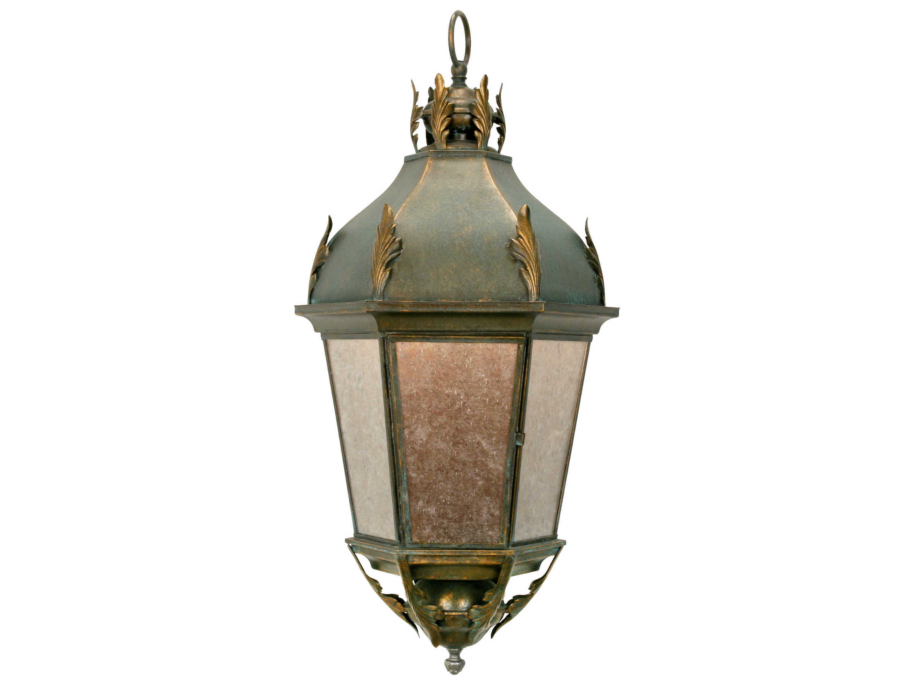 Meyda Royan 3-Light Silver Mica Green Glass Wall Sconce