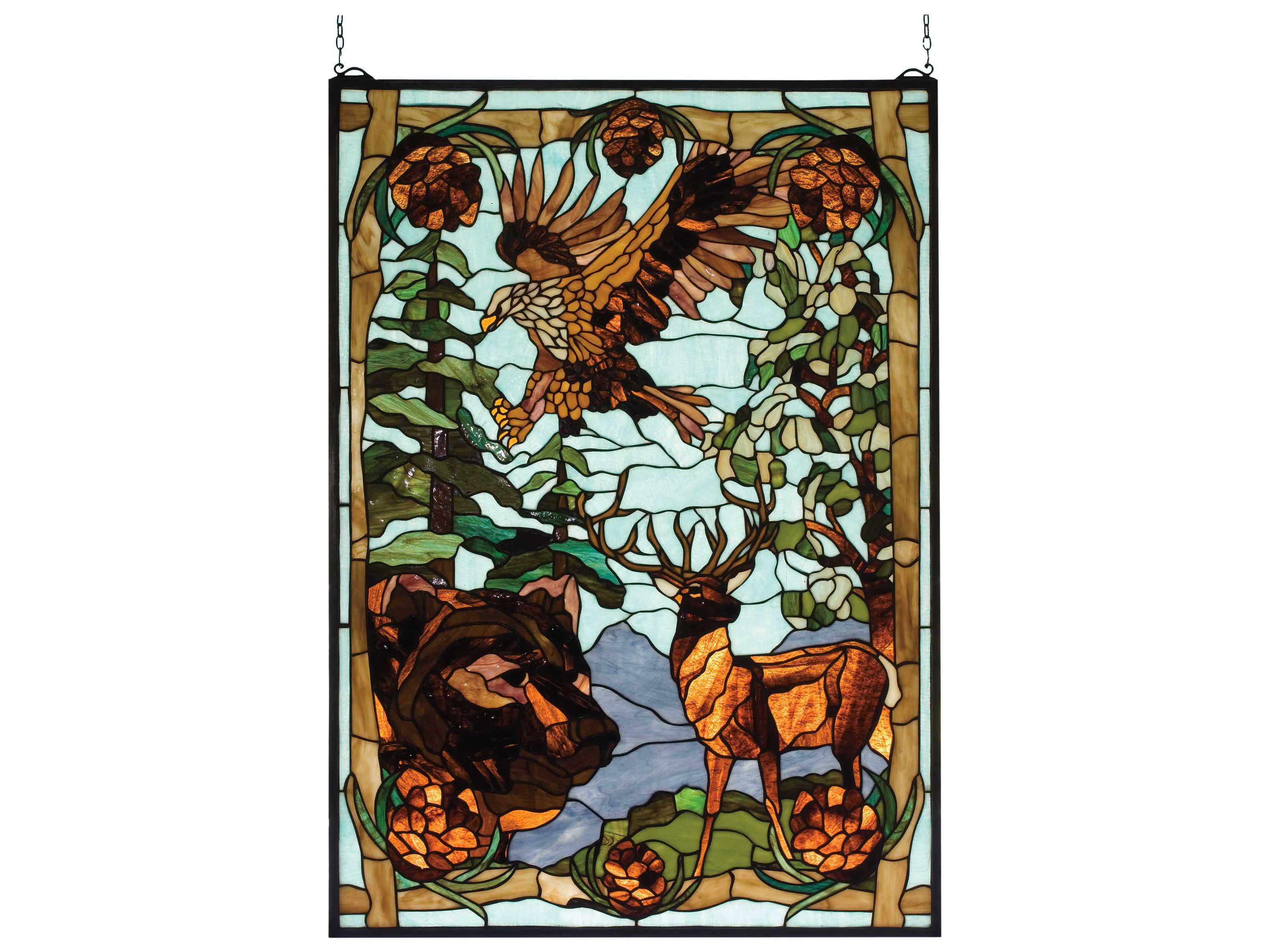 Meyda Wilderness Stained Glass Window