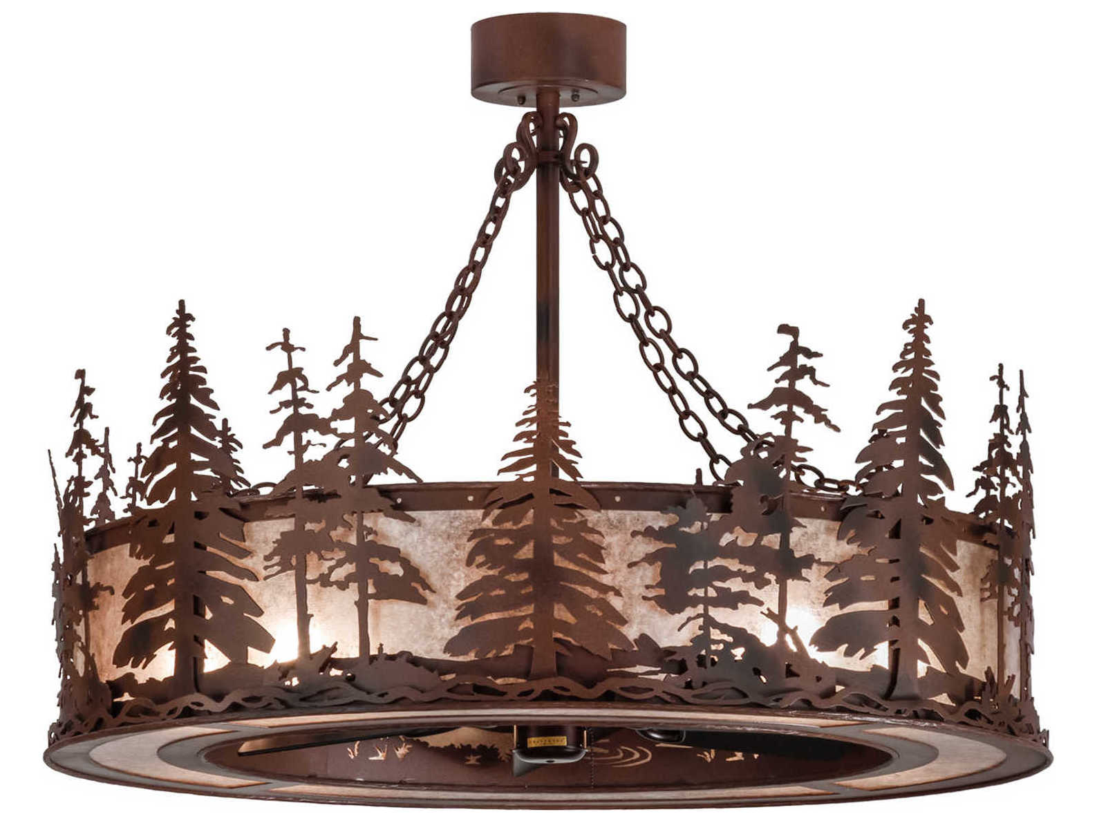 Meyda Tall Pines 8-light Chandel-Air