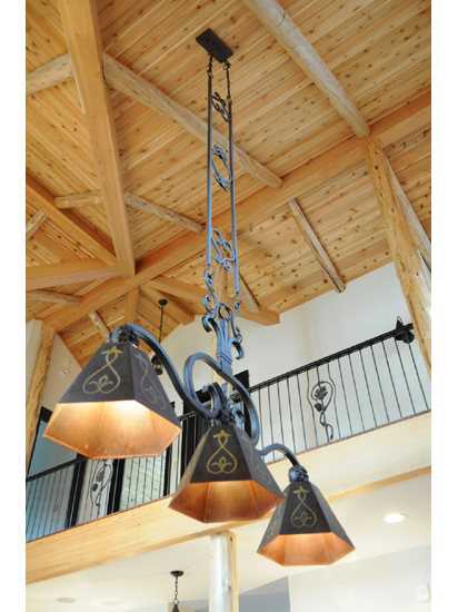 Meyda Rustic 3-Light Brown Island Pendant