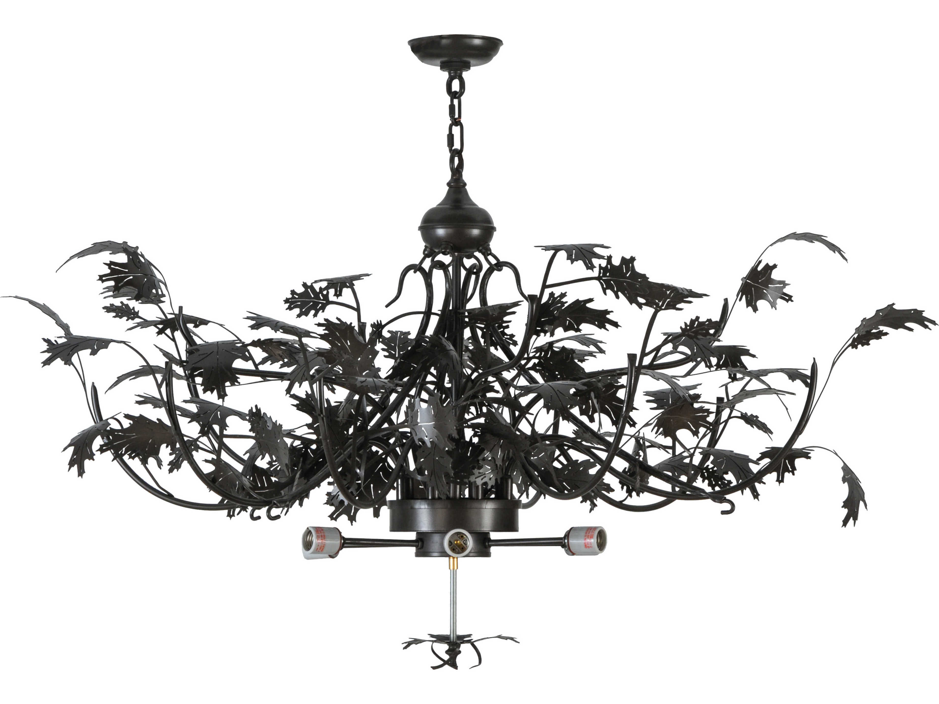 Meyda Greenbriar Oak Timeless Bronze Inverted Hanger