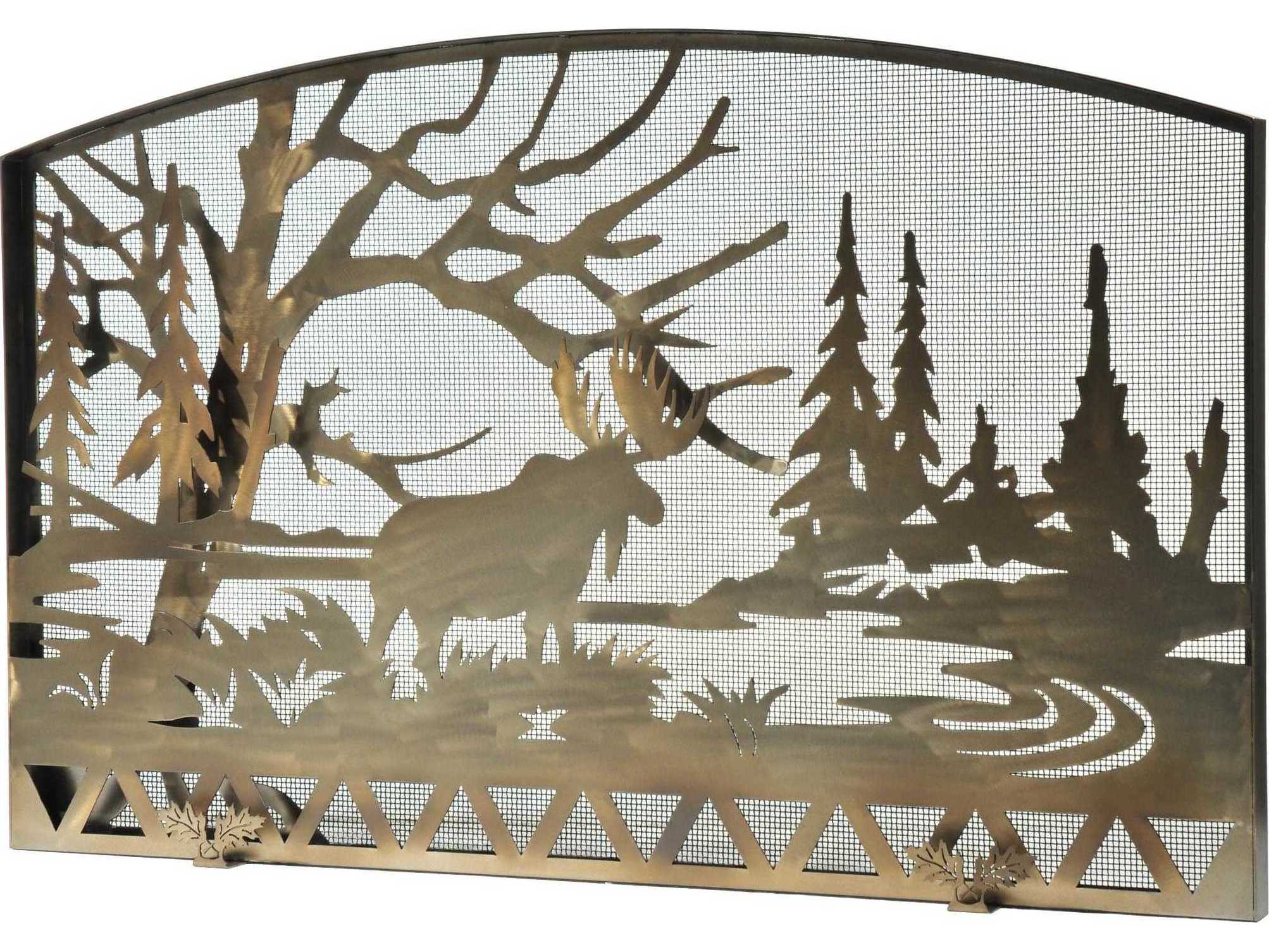 Meyda Moose Creek Fireplace Screen
