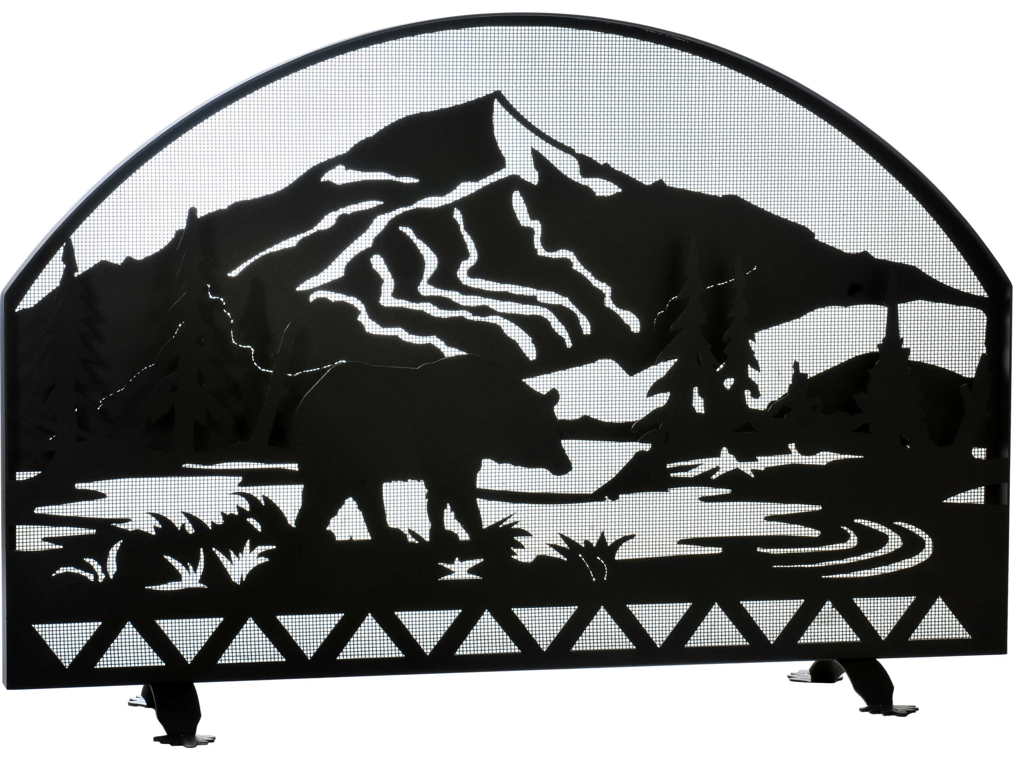 Meyda Bear Creek Arched Fireplace Screen