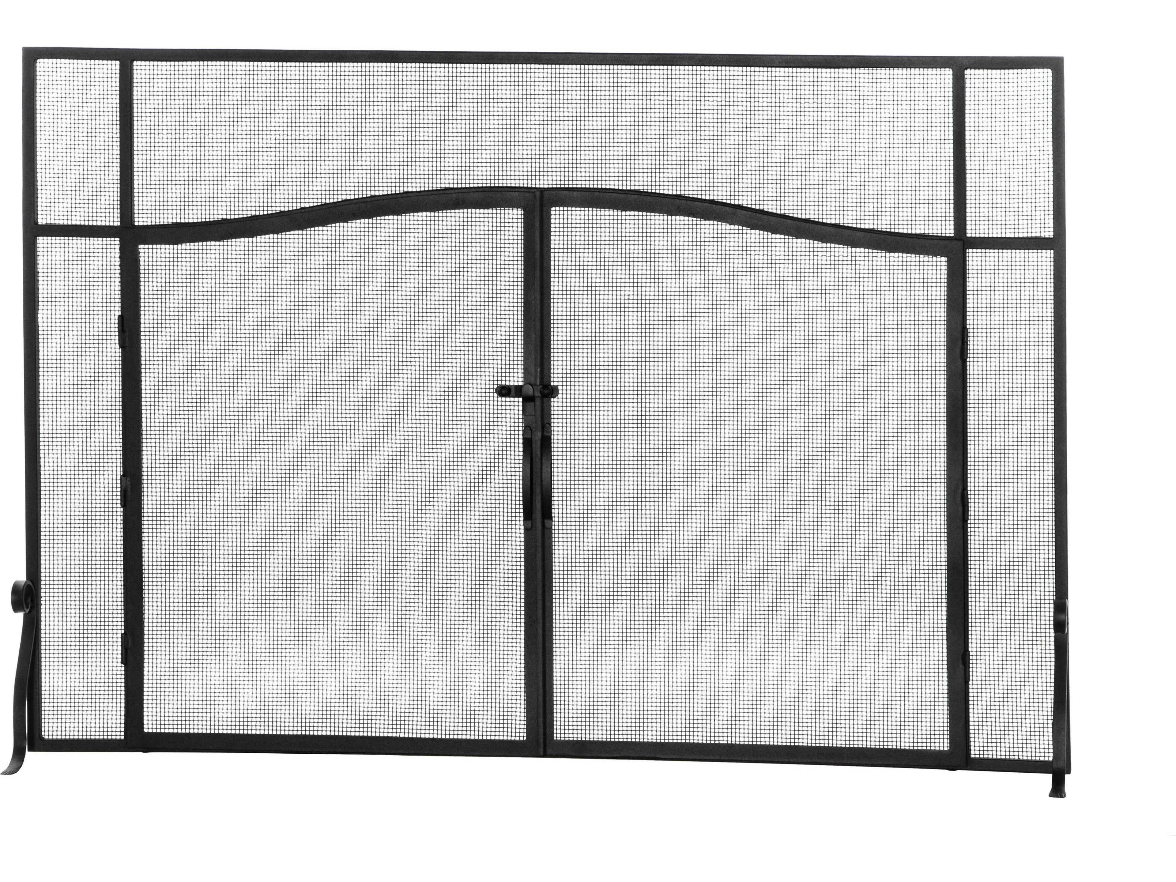 Meyda Simple Operable Door Arched Fireplace Screen
