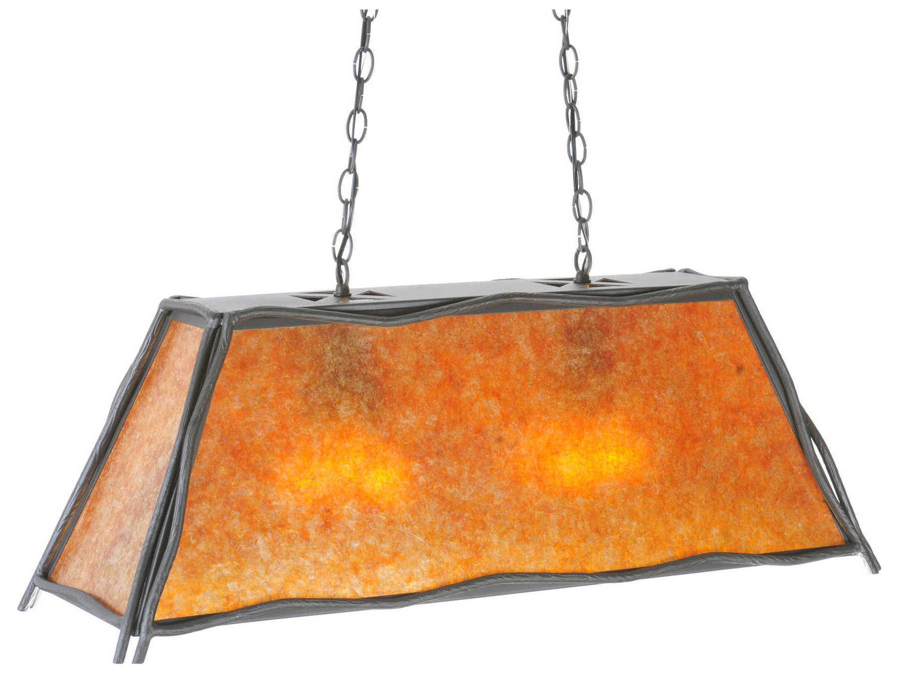 Meyda Rustic 6-Light Yellow Pendant