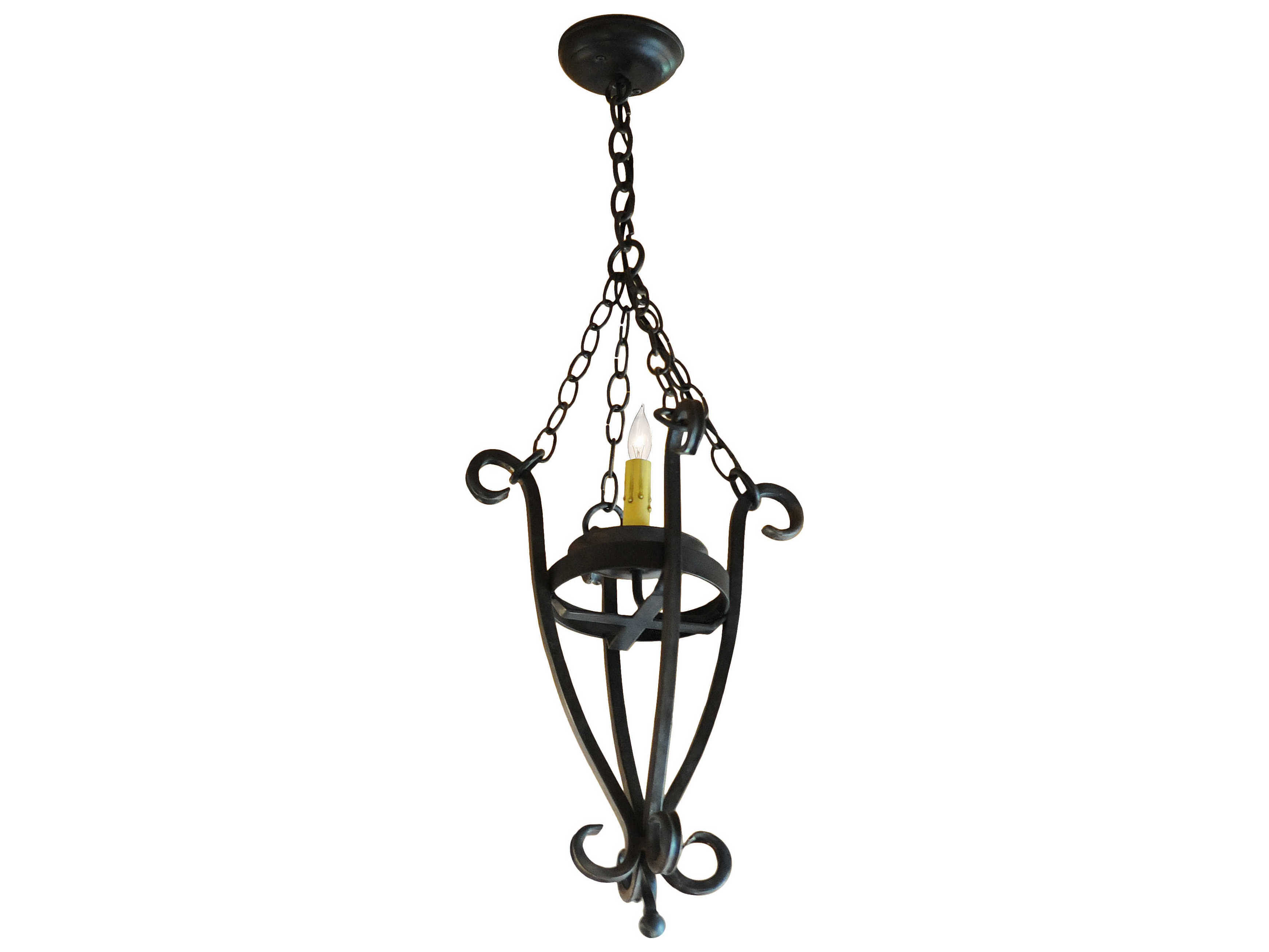 Meyda Costello 1-Light Black Pendant