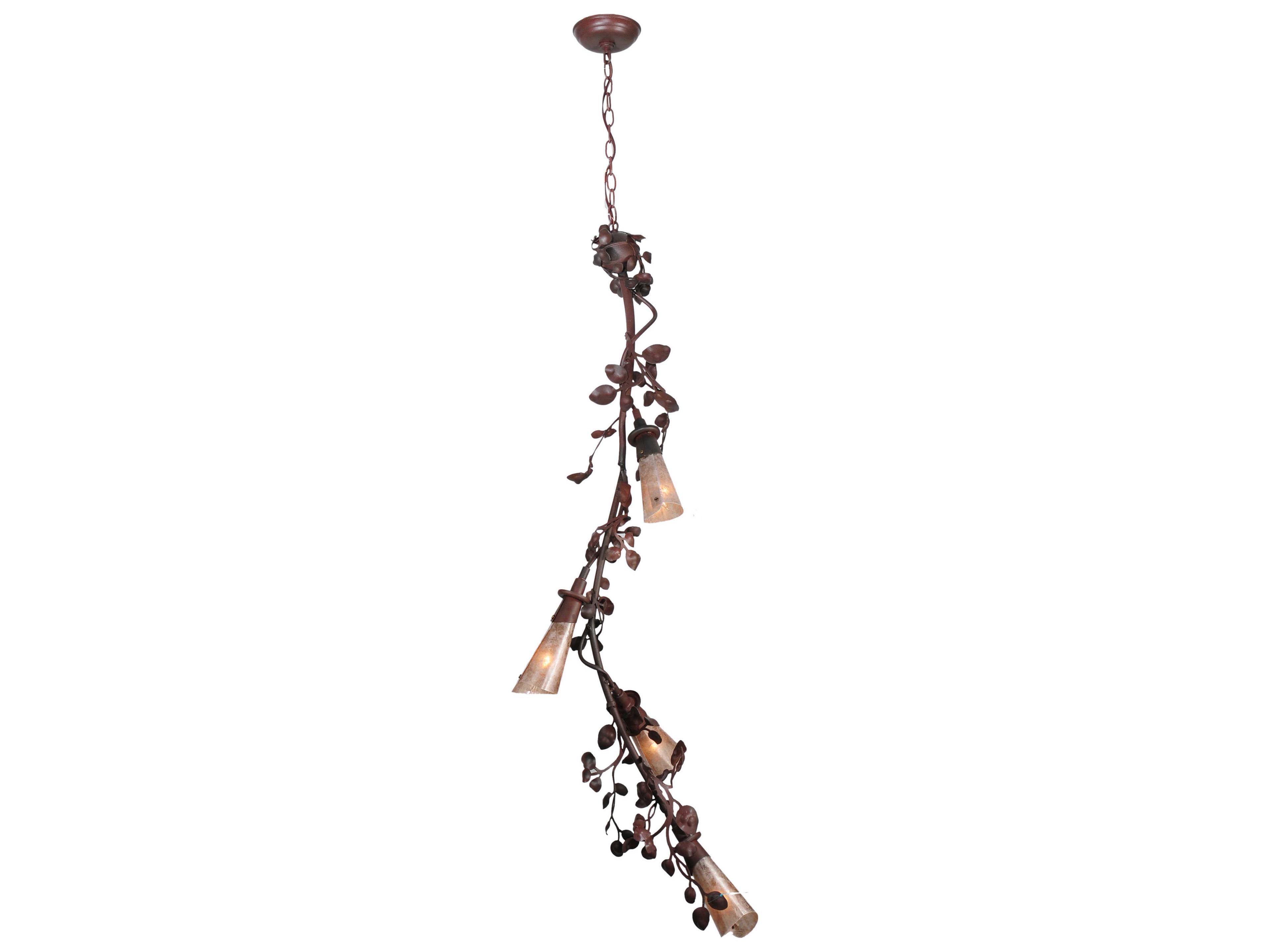 Meyda Rustic 4-Light Silver Pendant