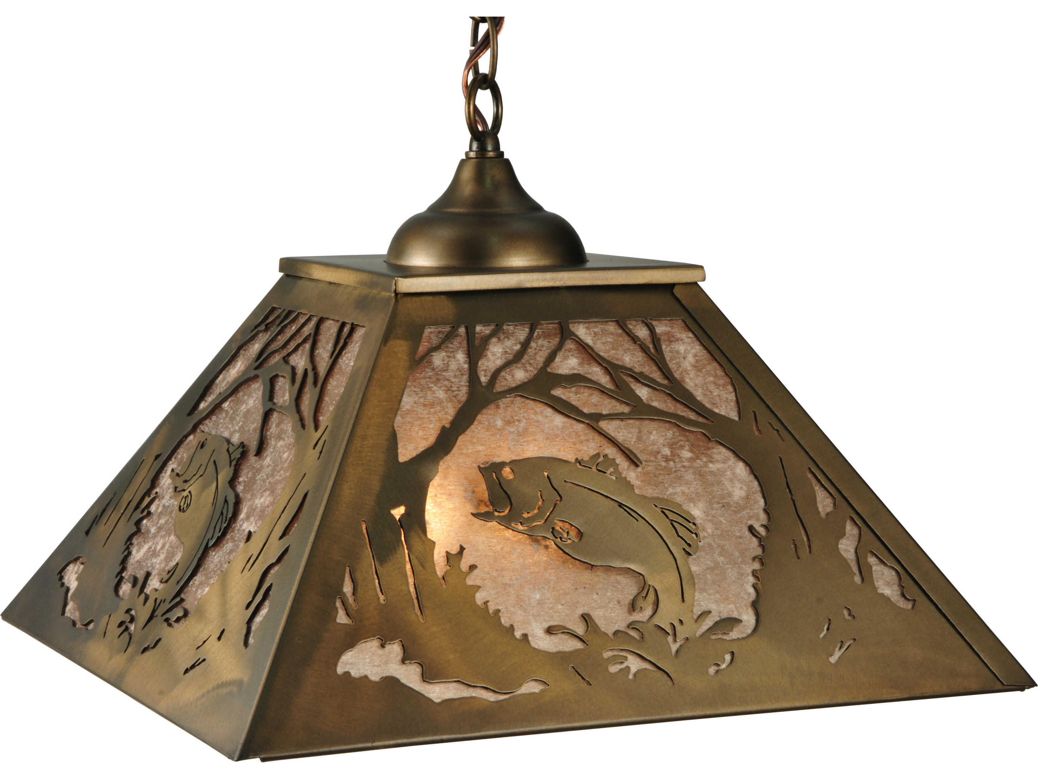 Meyda Rustic 2-Light Copper Pendant