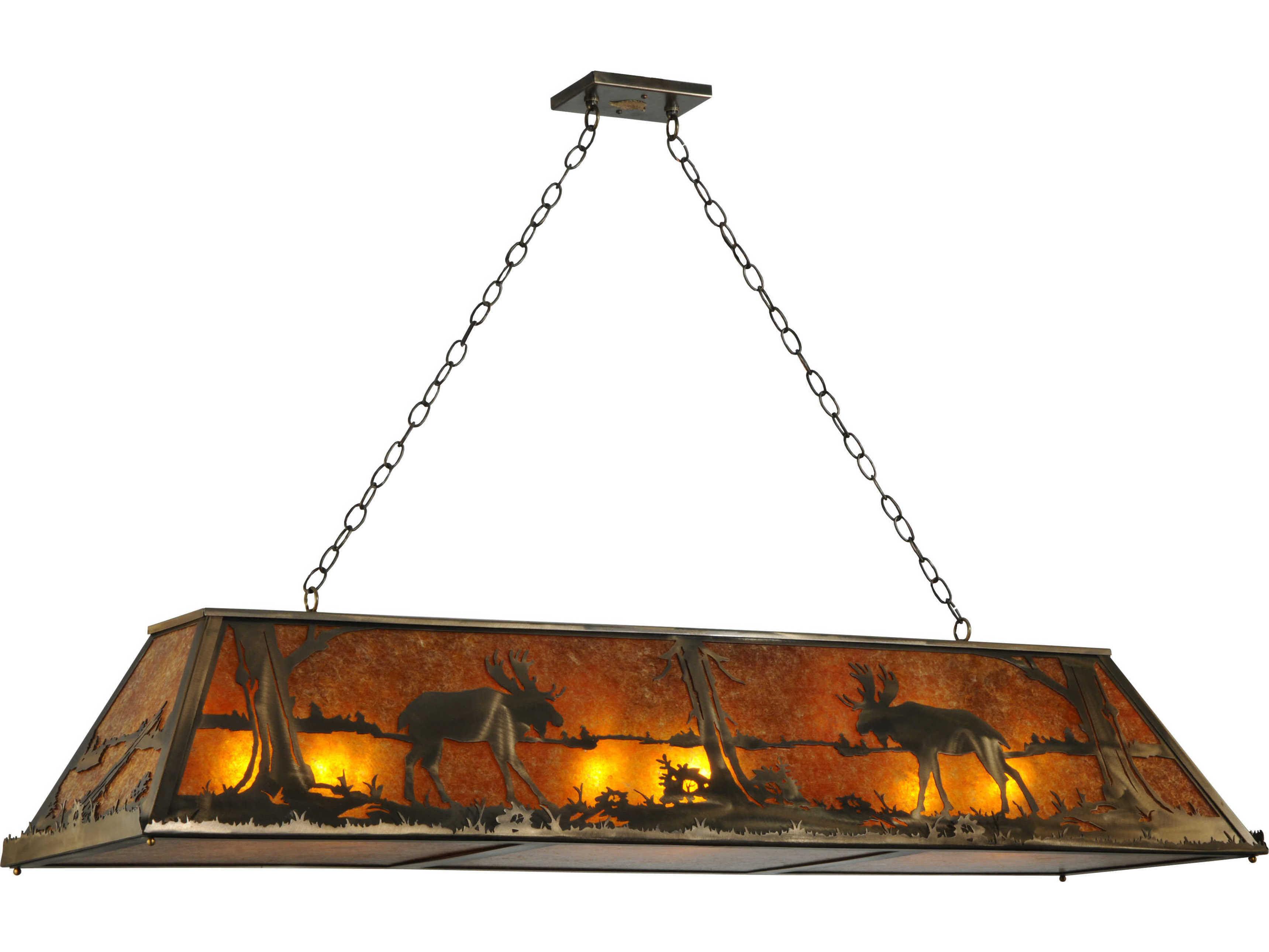 Meyda Rustic 9-Light Copper Geometric Pendant