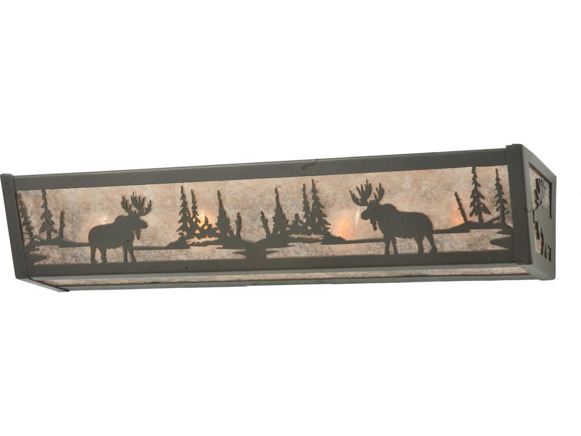 Meyda Rustic 4-Light Bronze Vanity Light