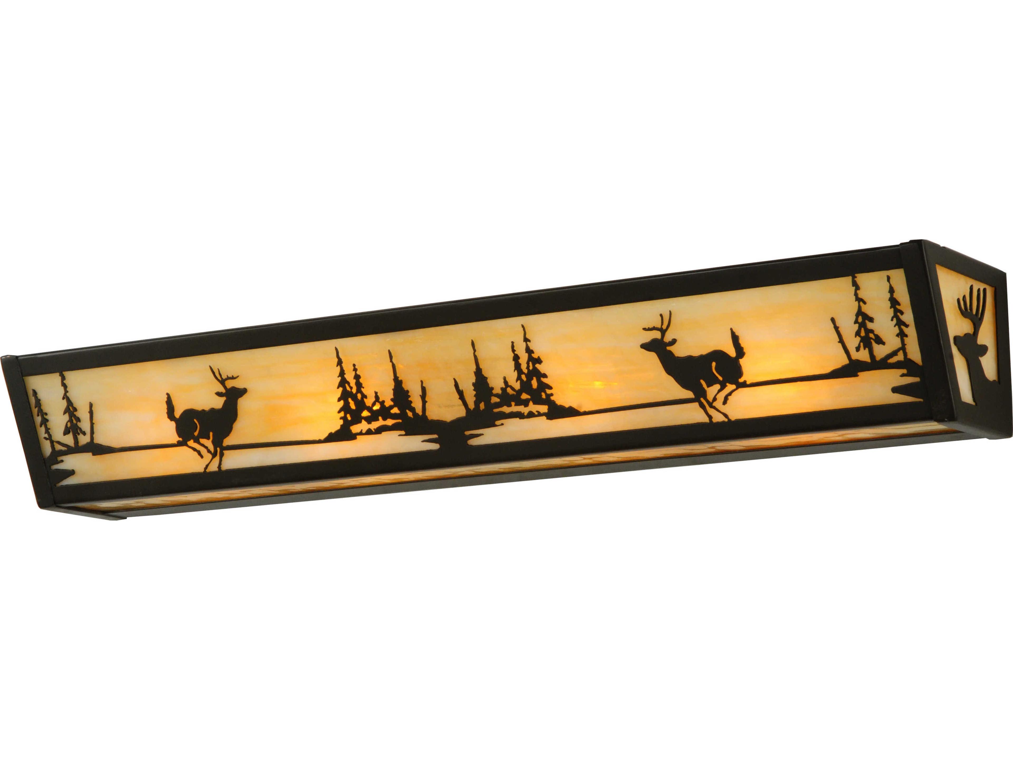 Meyda Rustic 4-Light Bronze Vanity Light